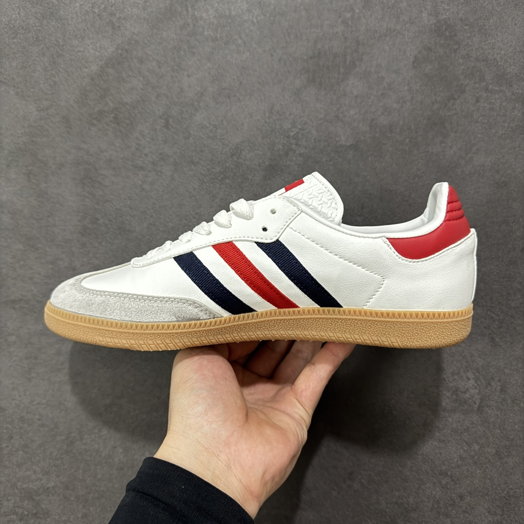 图片[2]-【公司级】Adidas三叶草SAMBA OG 休闲板鞋 性价比天花板 该鞋款鞋面采用多种材料拼接(缝/车线) Superstar系列又备受众多滑板爱好者的青睐 这款Superstar经典鞋 沿用50年来的贝壳鞋头样式 继往开来 采用皮革鞋面和浑厚全包大底设计 烫金徽标伴你在滑板上留下“流星”般绚丽的轨迹 货号： HQ4950 尺码： 36 36.5 37.5 38 38.5 39 40 40.5 41 42 42.5 43 44 44.5 45 编码：YQA170180-选品中心