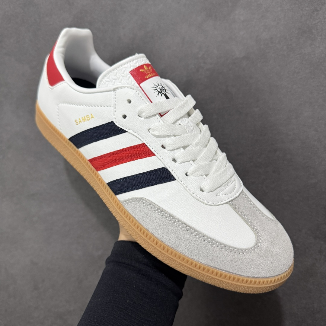 图片[3]-【公司级】Adidas三叶草SAMBA OG 休闲板鞋 性价比天花板 该鞋款鞋面采用多种材料拼接(缝/车线) Superstar系列又备受众多滑板爱好者的青睐 这款Superstar经典鞋 沿用50年来的贝壳鞋头样式 继往开来 采用皮革鞋面和浑厚全包大底设计 烫金徽标伴你在滑板上留下“流星”般绚丽的轨迹 货号： HQ4950 尺码： 36 36.5 37.5 38 38.5 39 40 40.5 41 42 42.5 43 44 44.5 45 编码：YQA170180-选品中心