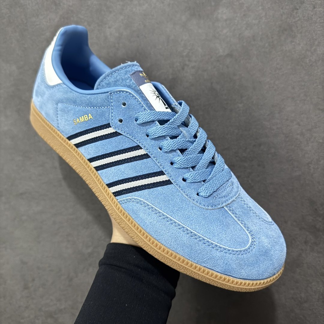 图片[3]-【公司级】Adidas三叶草SAMBA OG 休闲板鞋 性价比天花板 该鞋款鞋面采用多种材料拼接(缝/车线) Superstar系列又备受众多滑板爱好者的青睐 这款Superstar经典鞋 沿用50年来的贝壳鞋头样式 继往开来 采用皮革鞋面和浑厚全包大底设计 烫金徽标伴你在滑板上留下“流星”般绚丽的轨迹 货号： IH6827 尺码： 36 36.5 37.5 38 38.5 39 40 40.5 41 42 42.5 43 44 44.5 45 编码：YQA170180-选品中心