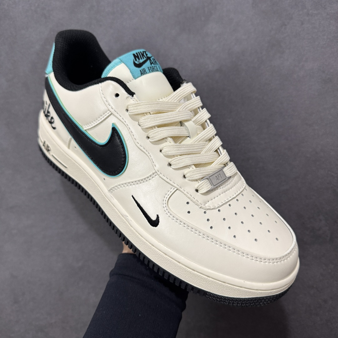 【纯原】Nike Air Force 1'07 Low 杏白墨青 空军一号低帮休闲板鞋#原楦头原纸板 高