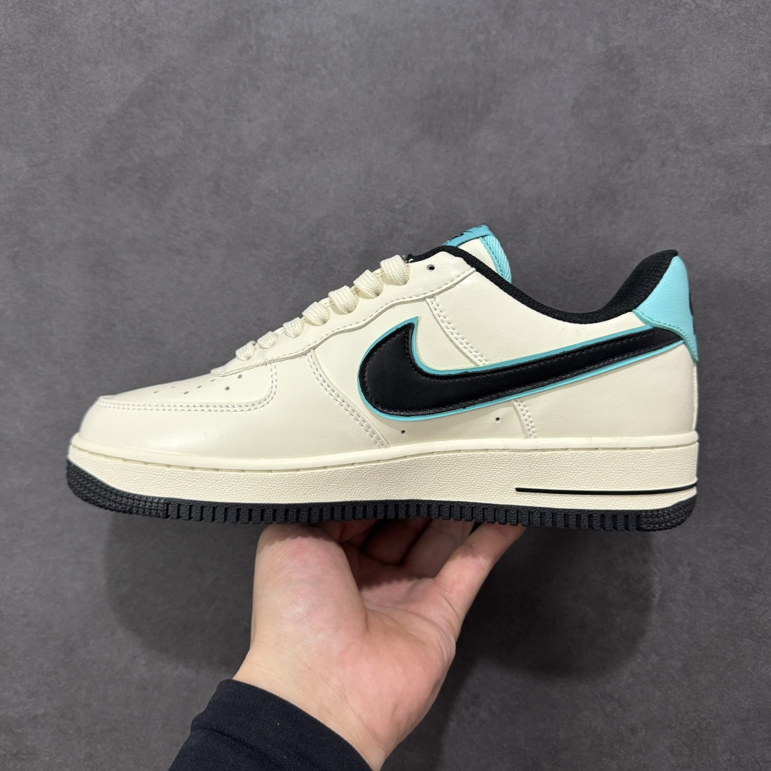 【纯原】Nike Air Force 1'07 Low 杏白墨青 空军一号低帮休闲板鞋#原楦头原纸板 高
