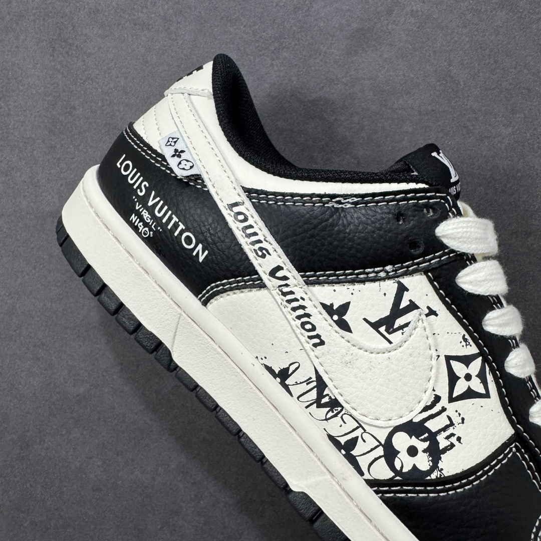【纯原】Nike SB Dunk Low LV联名 米白黑印花 高端定制 低帮休闲板鞋#定制鞋盒 大厂纯