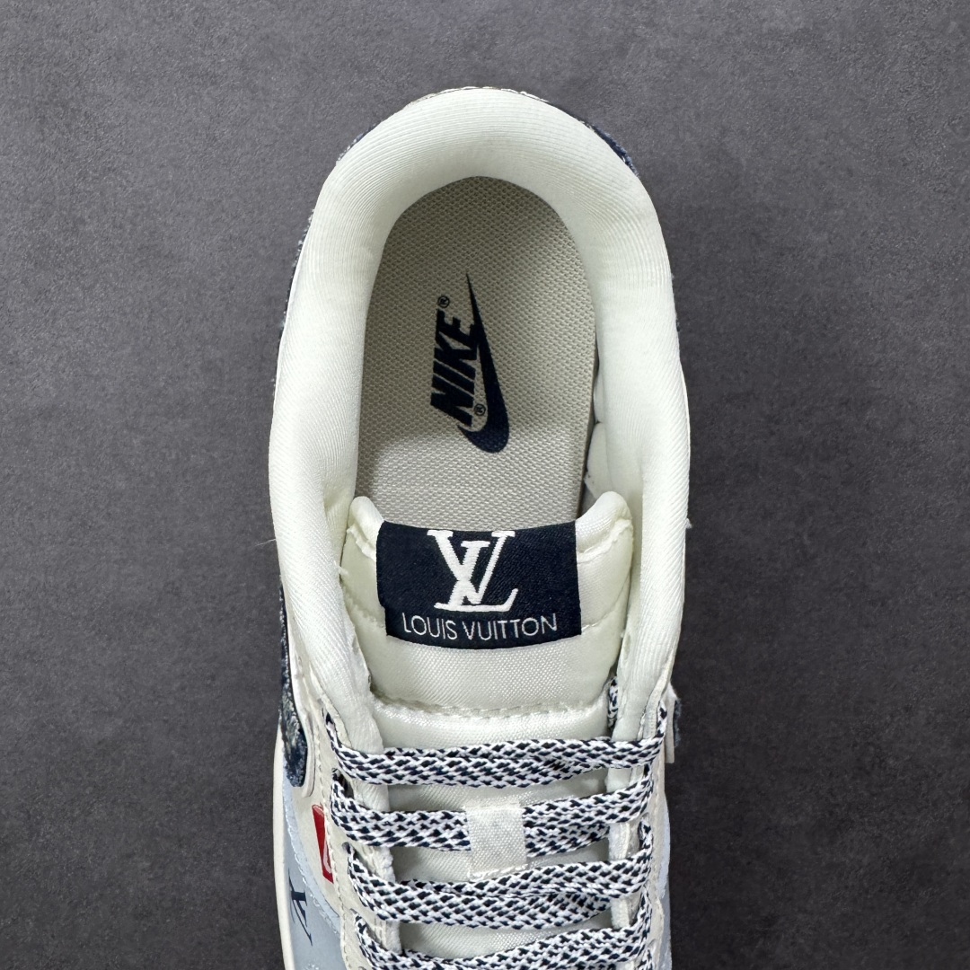 【纯原】Nike SB Dunk Low LV联名 米灰蓝牛仔 周年高端定制 低帮休闲板鞋#定制鞋盒 大