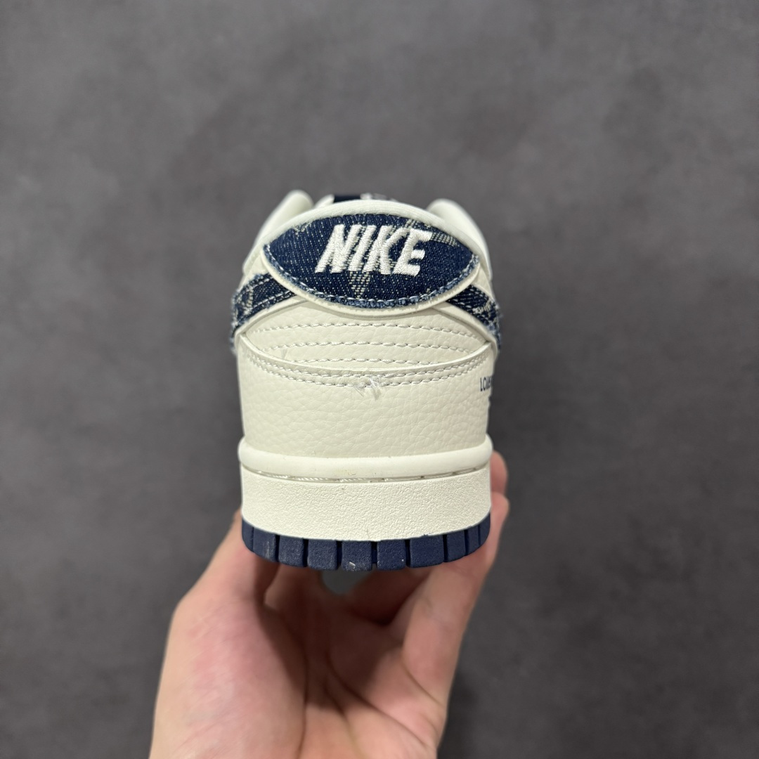 【纯原】Nike SB Dunk Low LV联名 米灰蓝牛仔 周年高端定制 低帮休闲板鞋#定制鞋盒 大