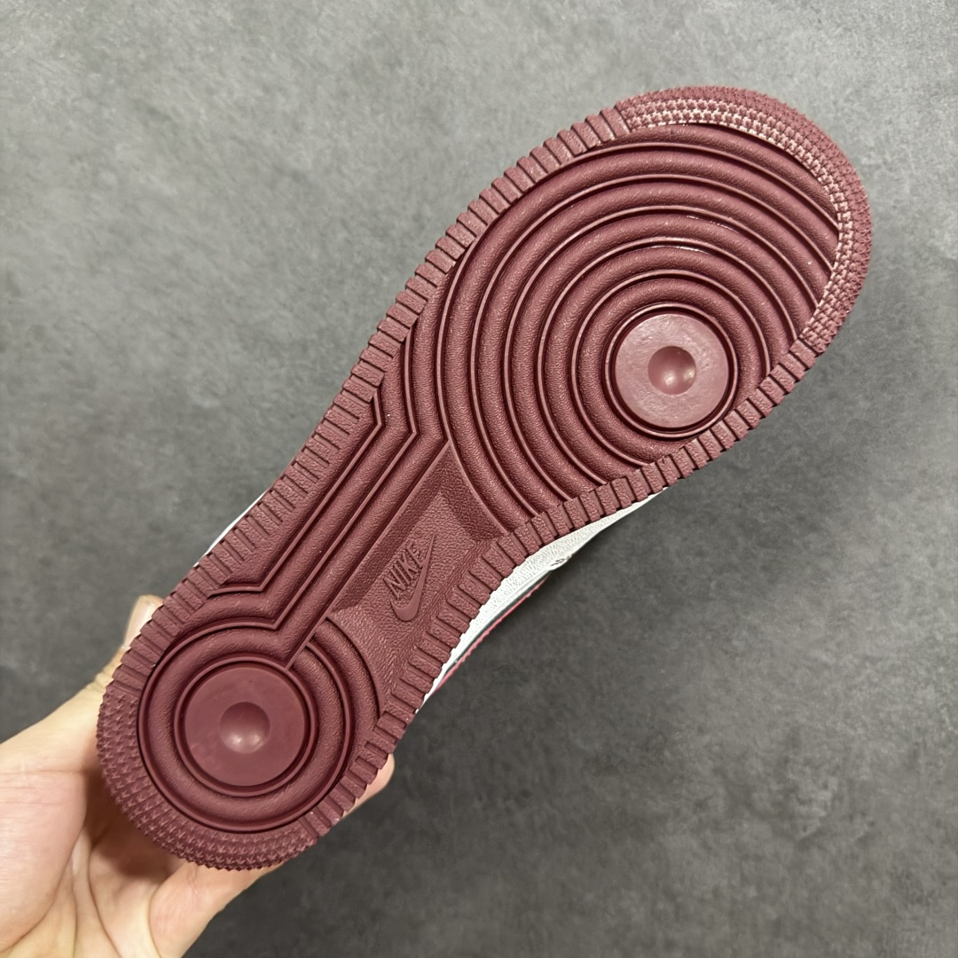 【纯原】Nike Air Force 1'07 Low 北面联名 白锈红 空军一号低帮休闲板鞋#原楦头原