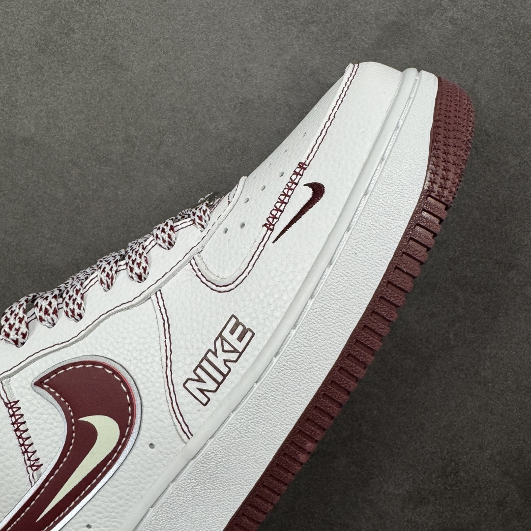 【纯原】Nike Air Force 1'07 Low 北面联名 白锈红 空军一号低帮休闲板鞋#原楦头原
