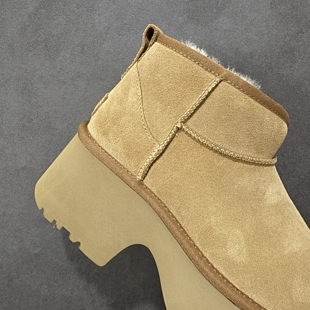 图片[6]-【莞产X1版本】全网最齐ugg130个配色市面顶级版本 UGG8311 短款鱼人坡跟5cm厚底羊皮毛一体雪地靴女款 广州外贸大厂生产鞋头到鞋垫真羊皮毛一体独立外盒包装芯片带防水工艺区别市面任何版本 5cm厚底独立原版开发大底羊绒鞋垫冬季保暖外出家居都是很适合的选择进年uug推出款式系列局部偏向年轻消费者喜好也走到时尚潮流穿搭的前沿鞋身材质防泼水涂层翻毛皮鞋面17毫米UGGPURE™植入式羊毛内底轻便防滑舒适橡胶外底带有品牌LOGO商标带全套包装 尺码：353637383940-选品中心