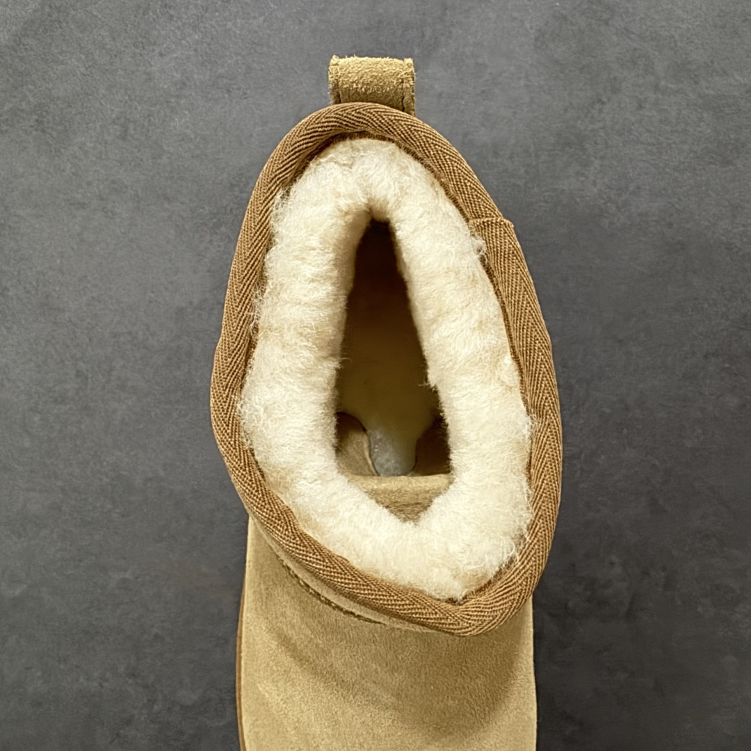 图片[7]-【莞产X1版本】全网最齐ugg130个配色市面顶级版本 UGG8311 短款鱼人坡跟5cm厚底羊皮毛一体雪地靴女款 广州外贸大厂生产鞋头到鞋垫真羊皮毛一体独立外盒包装芯片带防水工艺区别市面任何版本 5cm厚底独立原版开发大底羊绒鞋垫冬季保暖外出家居都是很适合的选择进年uug推出款式系列局部偏向年轻消费者喜好也走到时尚潮流穿搭的前沿鞋身材质防泼水涂层翻毛皮鞋面17毫米UGGPURE™植入式羊毛内底轻便防滑舒适橡胶外底带有品牌LOGO商标带全套包装 尺码：353637383940-选品中心