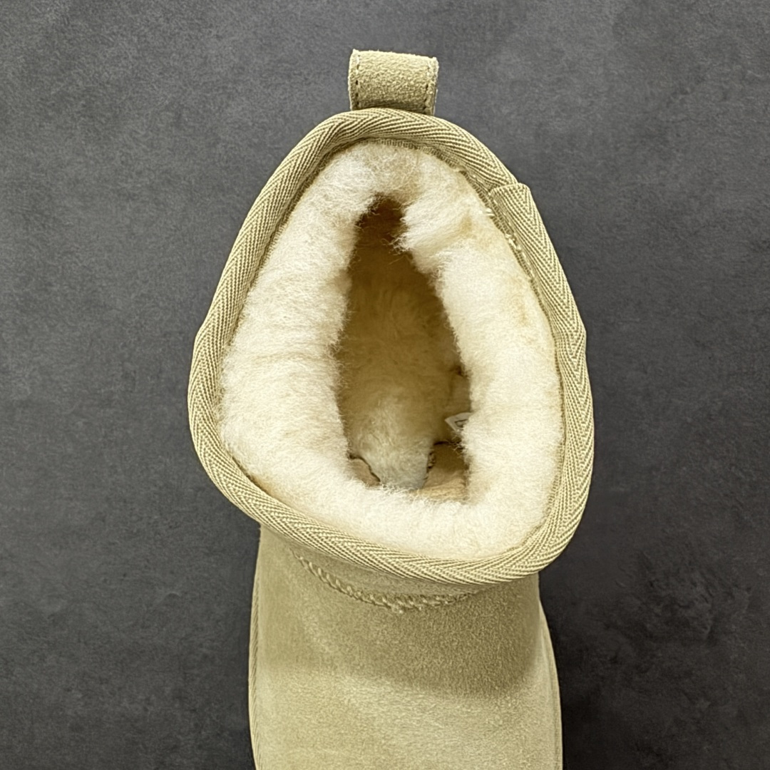 图片[7]-【莞产X1版本】全网最齐ugg130个配色市面顶级版本 UGG8311 短款鱼人坡跟5cm厚底羊皮毛一体雪地靴女款 广州外贸大厂生产鞋头到鞋垫真羊皮毛一体独立外盒包装芯片带防水工艺区别市面任何版本 5cm厚底独立原版开发大底羊绒鞋垫冬季保暖外出家居都是很适合的选择进年uug推出款式系列局部偏向年轻消费者喜好也走到时尚潮流穿搭的前沿鞋身材质防泼水涂层翻毛皮鞋面17毫米UGGPURE™植入式羊毛内底轻便防滑舒适橡胶外底带有品牌LOGO商标带全套包装 尺码：353637383940-选品中心