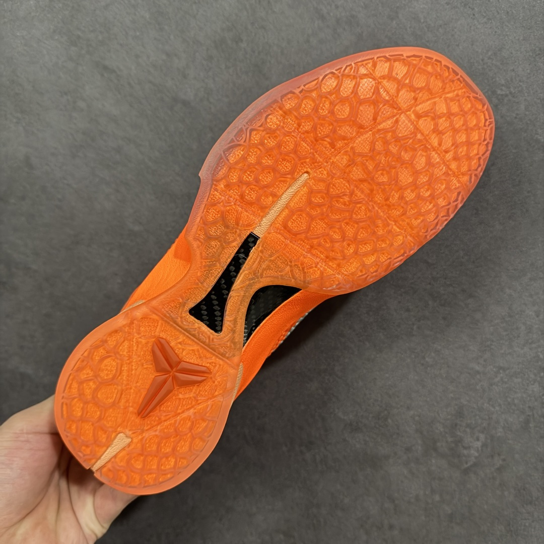 【纯原】Nike Zoom Kobe 6 Protro“Total Orange” 舒适百搭 防滑耐磨 