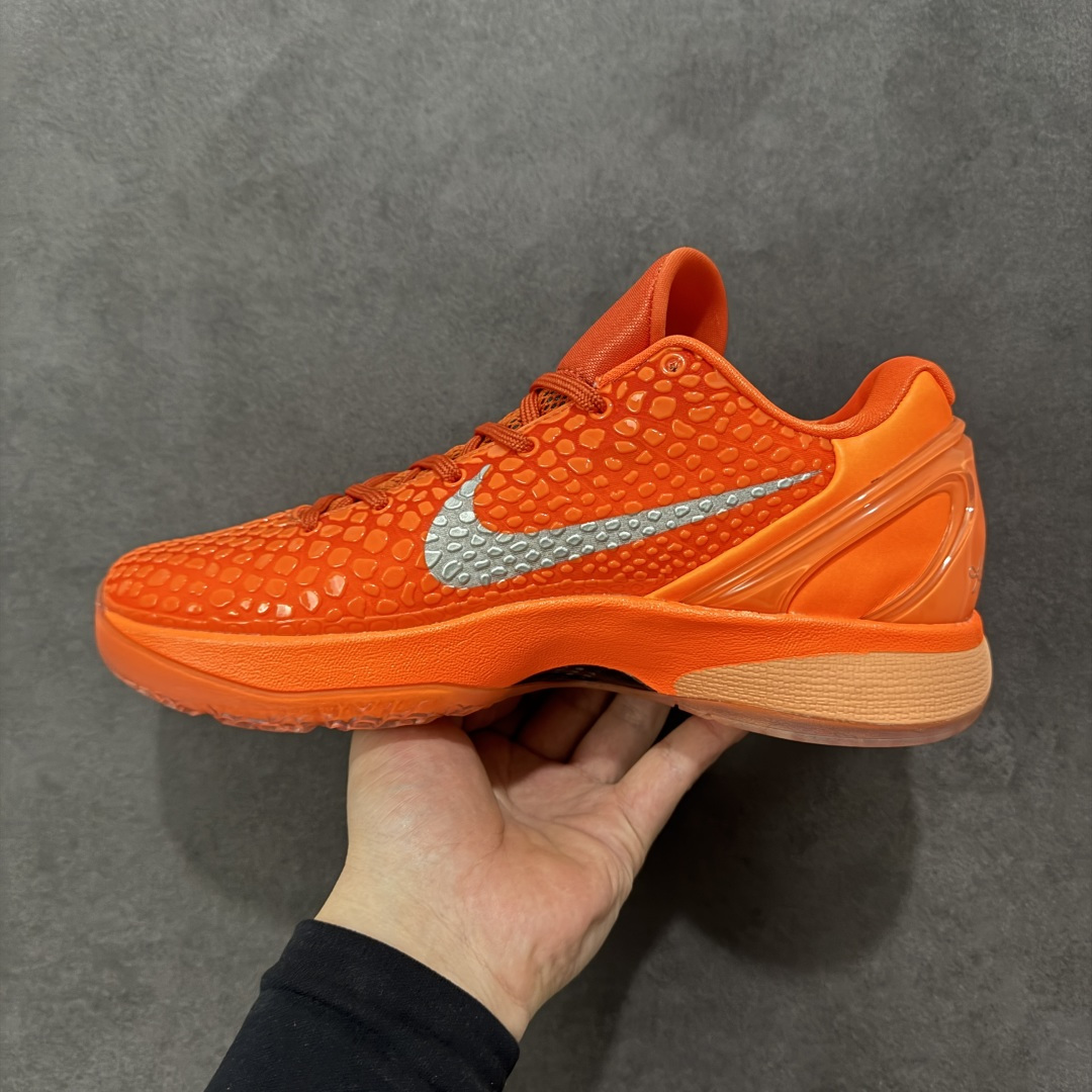 【纯原】Nike Zoom Kobe 6 Protro“Total Orange” 舒适百搭 防滑耐磨 