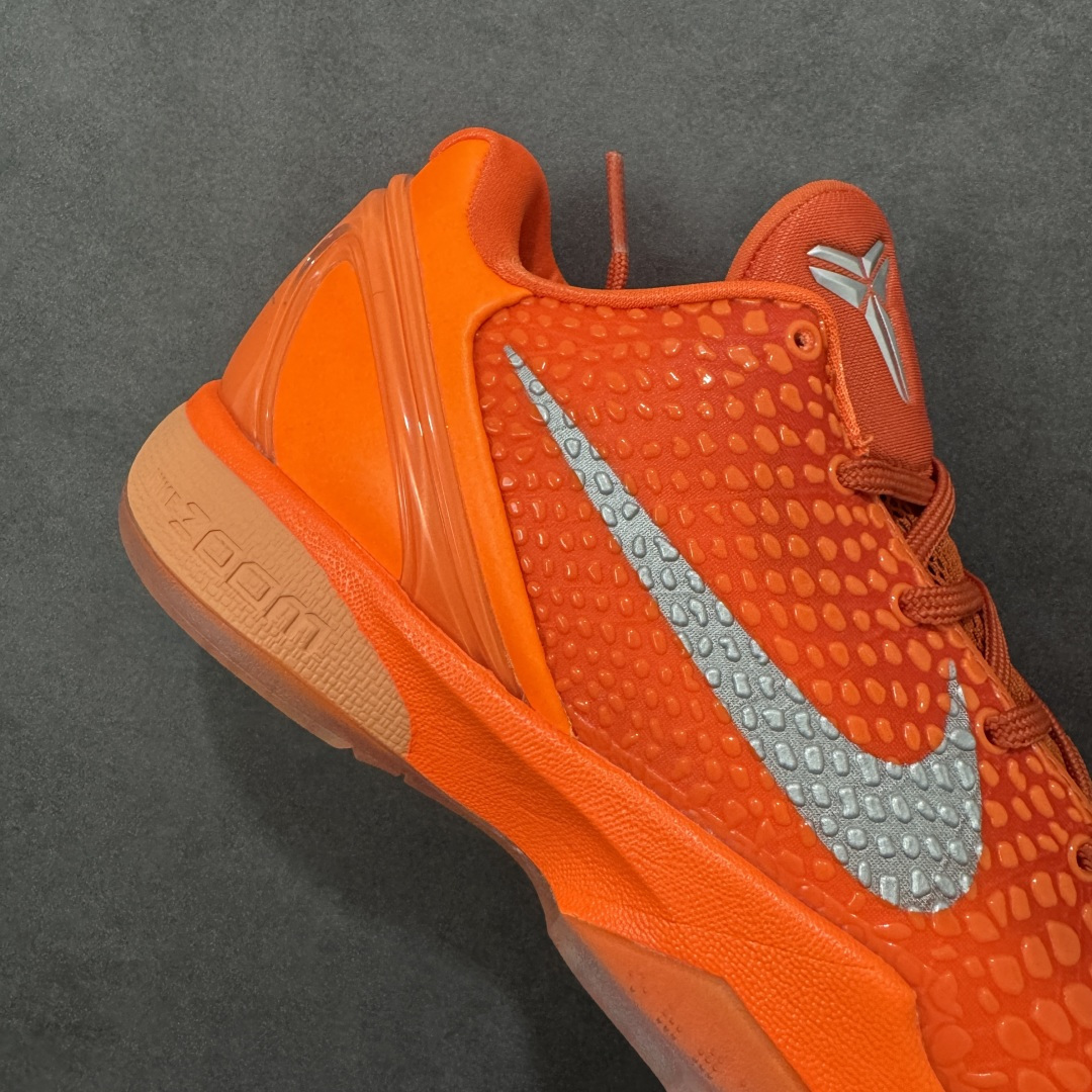 【纯原】Nike Zoom Kobe 6 Protro“Total Orange” 舒适百搭 防滑耐磨 