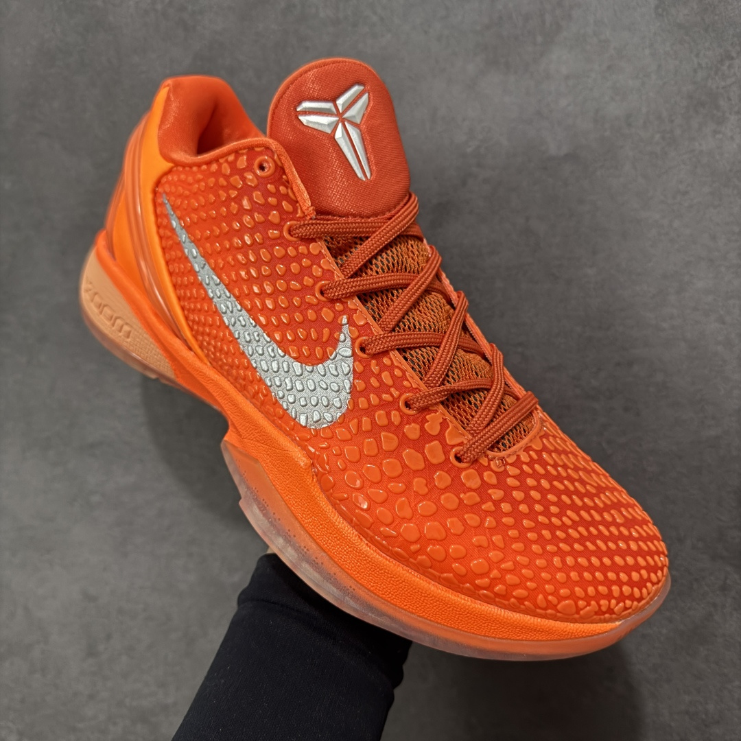【纯原】Nike Zoom Kobe 6 Protro“Total Orange” 舒适百搭 防滑耐磨 