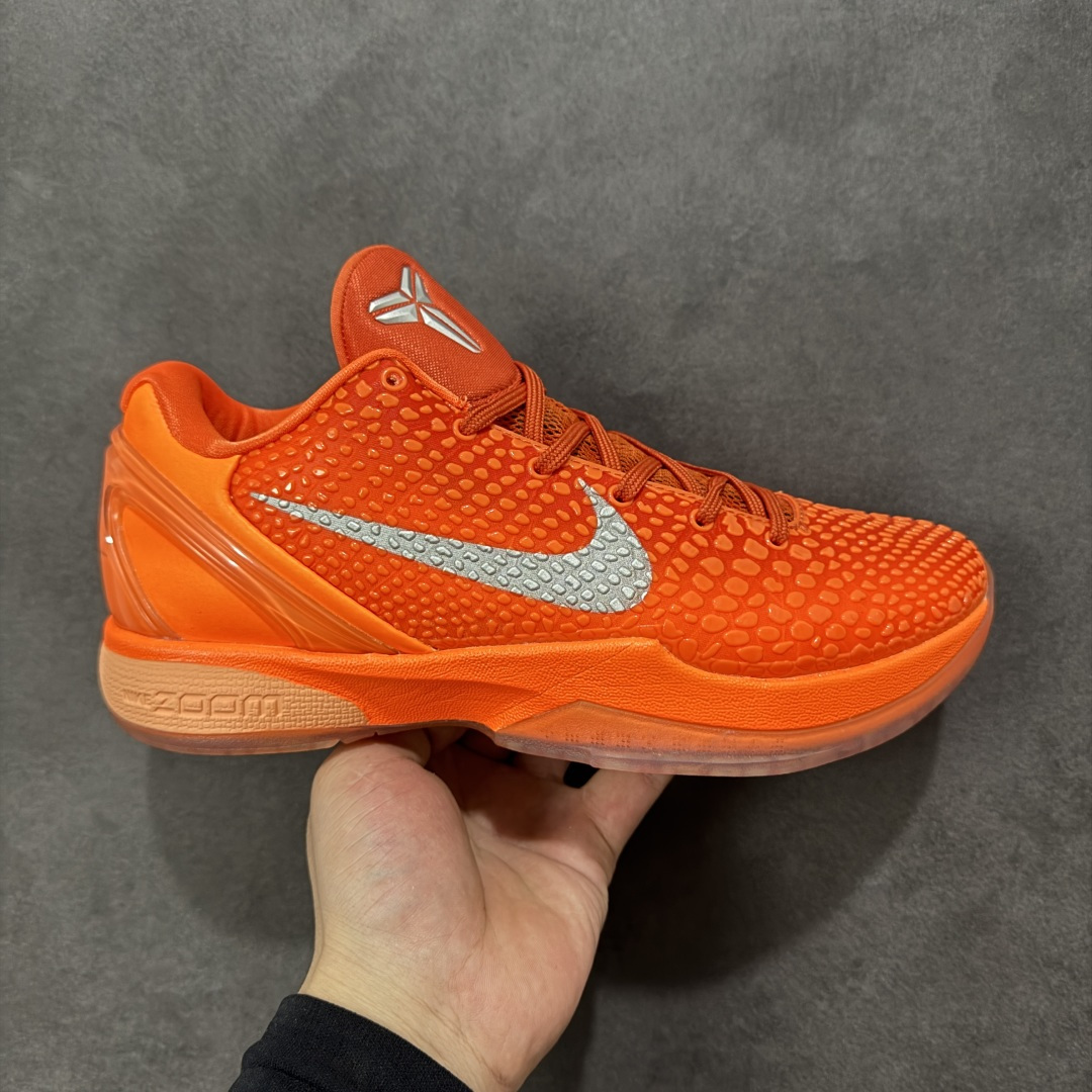 【纯原】Nike Zoom Kobe 6 Protro“Total Orange” 舒适百搭 防滑耐磨 
