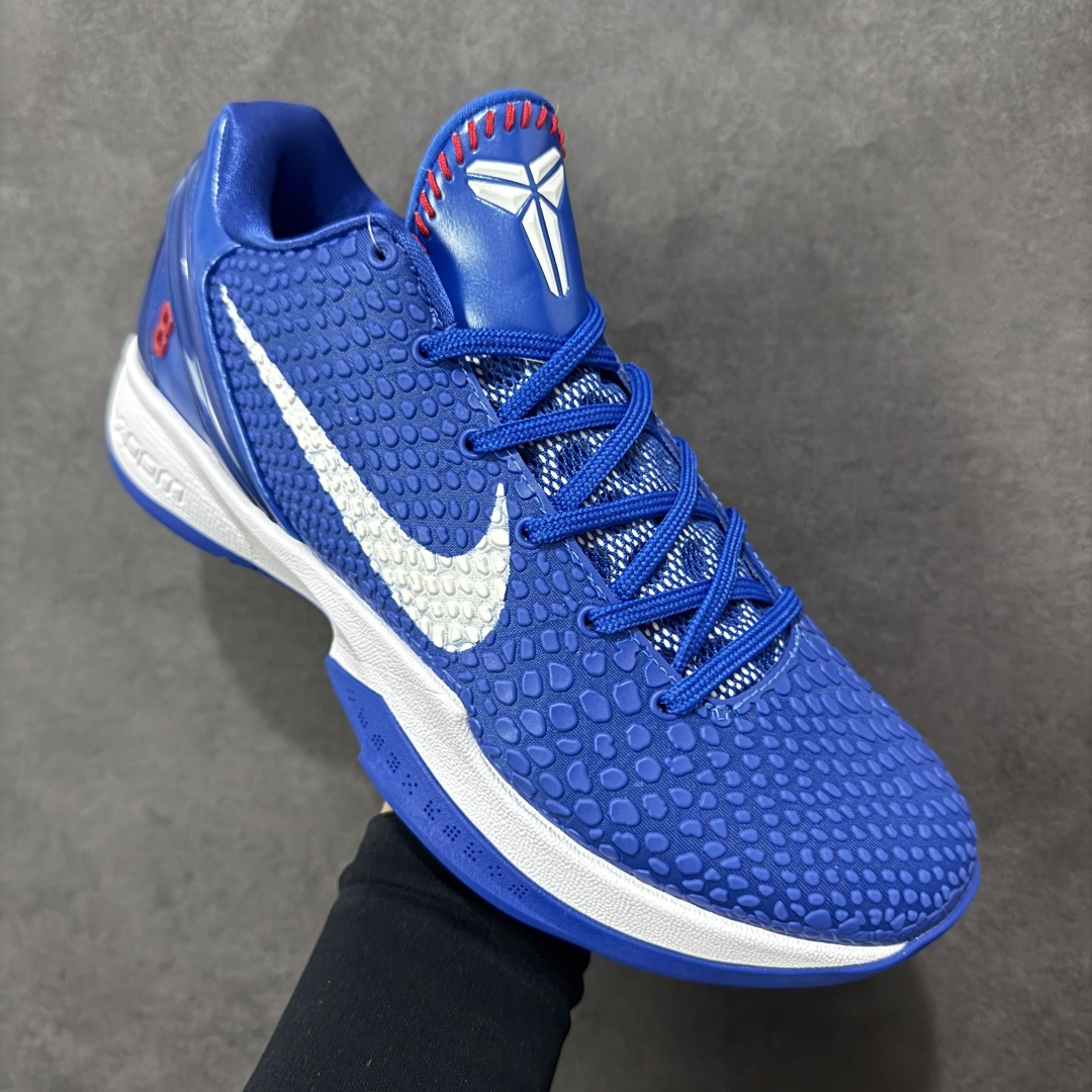 【纯原】Nike Zoom Kobe 6 Protro舒适百搭 防滑耐磨 低帮 篮球鞋 男款 蓝白色 C