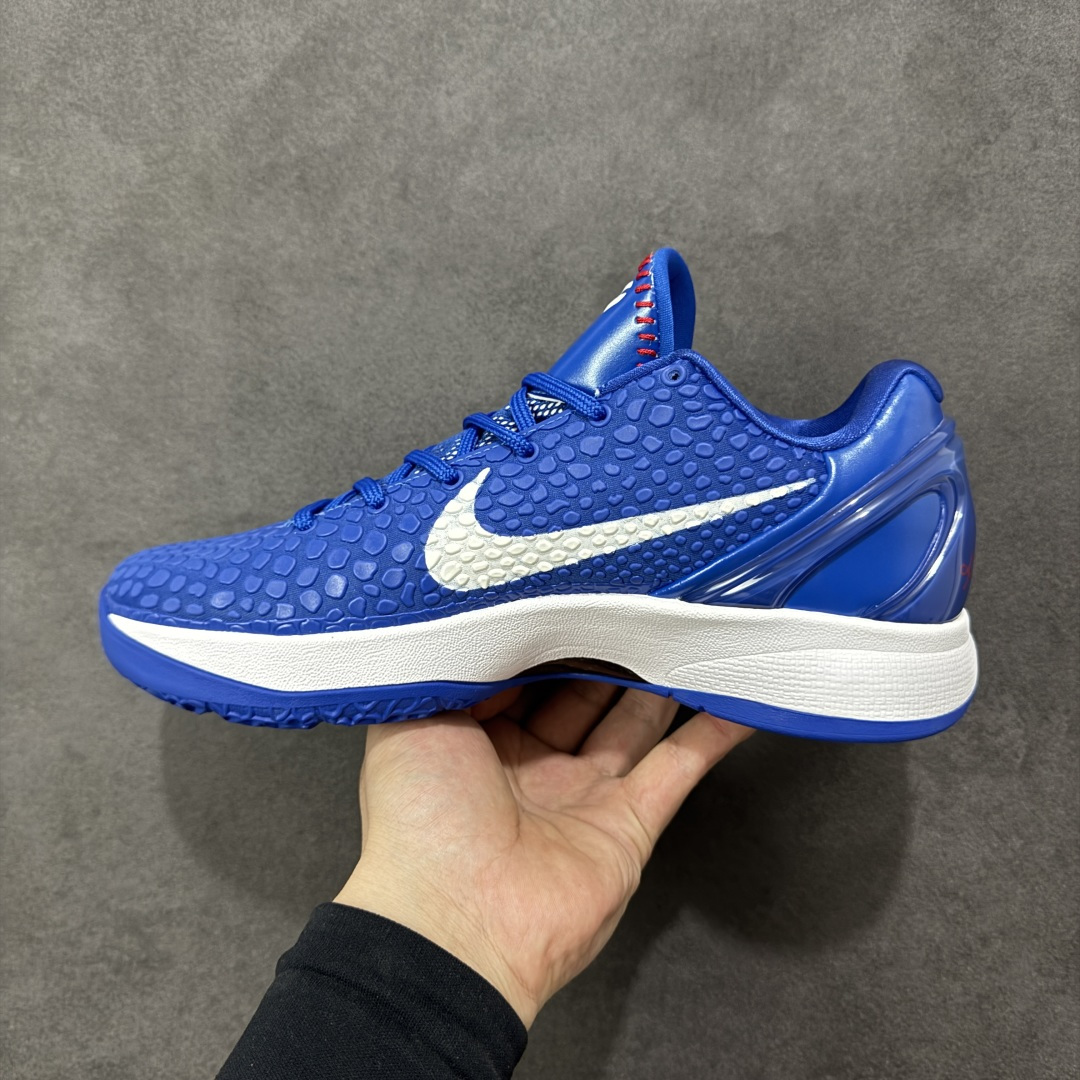 【纯原】Nike Zoom Kobe 6 Protro舒适百搭 防滑耐磨 低帮 篮球鞋 男款 蓝白色 C