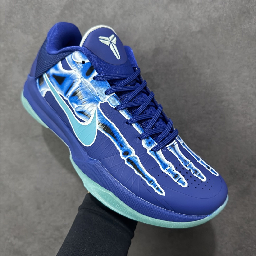 【纯原】NK Kobe V 科比5 科比五 实战篮球鞋夜光骨头蓝色 HJ4303-400 国内一线头部大