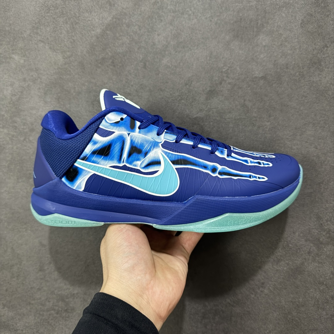【纯原】NK Kobe V 科比5 科比五 实战篮球鞋夜光骨头蓝色 HJ4303-400 国内一线头部大
