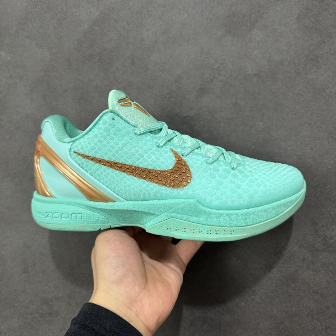 【纯原】Nike Zoom Kobe 6 Protro舒适百搭 防滑耐磨 低帮 篮球鞋 男款 绿色 IQ