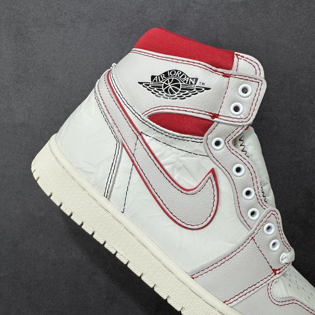 图片[6]-【公司级头层版】Air Jordan 1 High OG 高帮 白棕 AJ1 乔丹1代 aj1 乔1 高邦 金人吊牌 乔丹篮球鞋系列555088-160 采用正确头层皮组合荔枝纹头层皮革鞋面材质 中底注胶孔及缜密中底拉帮工艺 内置气垫及耐磨橡胶大底 尺码：36-47.5-选品中心