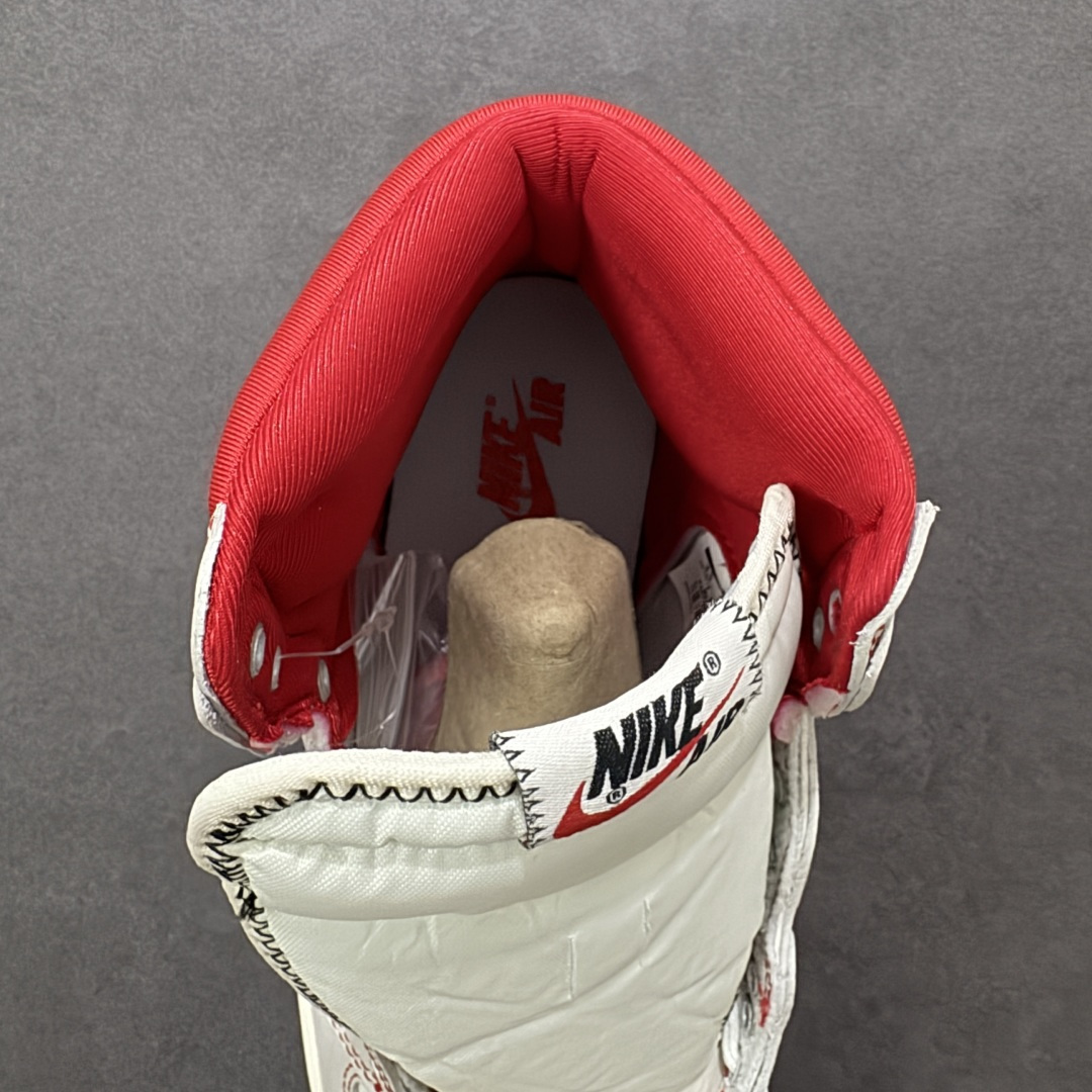 图片[7]-【公司级头层版】Air Jordan 1 High OG 高帮 白棕 AJ1 乔丹1代 aj1 乔1 高邦 金人吊牌 乔丹篮球鞋系列555088-160 采用正确头层皮组合荔枝纹头层皮革鞋面材质 中底注胶孔及缜密中底拉帮工艺 内置气垫及耐磨橡胶大底 尺码：36-47.5-选品中心