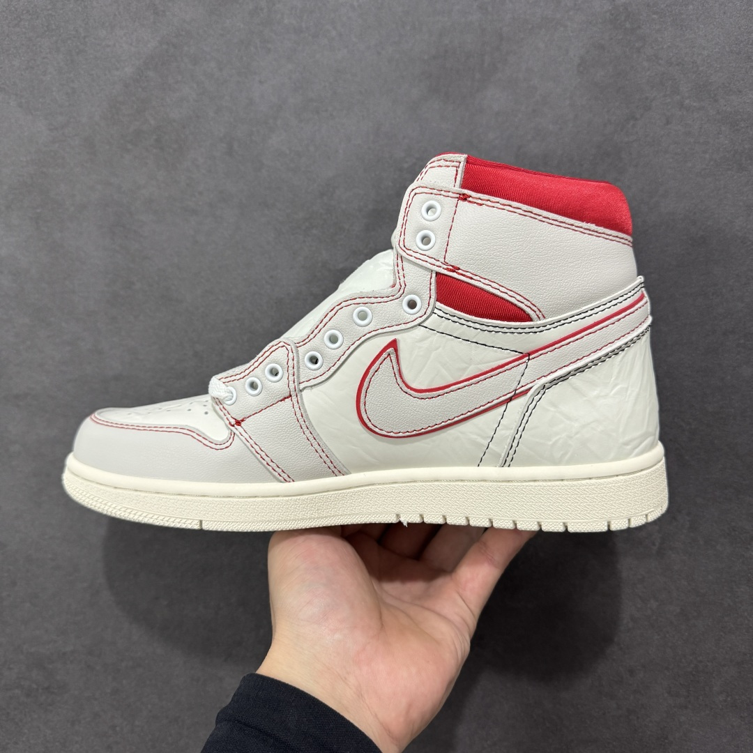 图片[2]-【公司级头层版】Air Jordan 1 High OG 高帮 白棕 AJ1 乔丹1代 aj1 乔1 高邦 金人吊牌 乔丹篮球鞋系列555088-160 采用正确头层皮组合荔枝纹头层皮革鞋面材质 中底注胶孔及缜密中底拉帮工艺 内置气垫及耐磨橡胶大底 尺码：36-47.5-选品中心