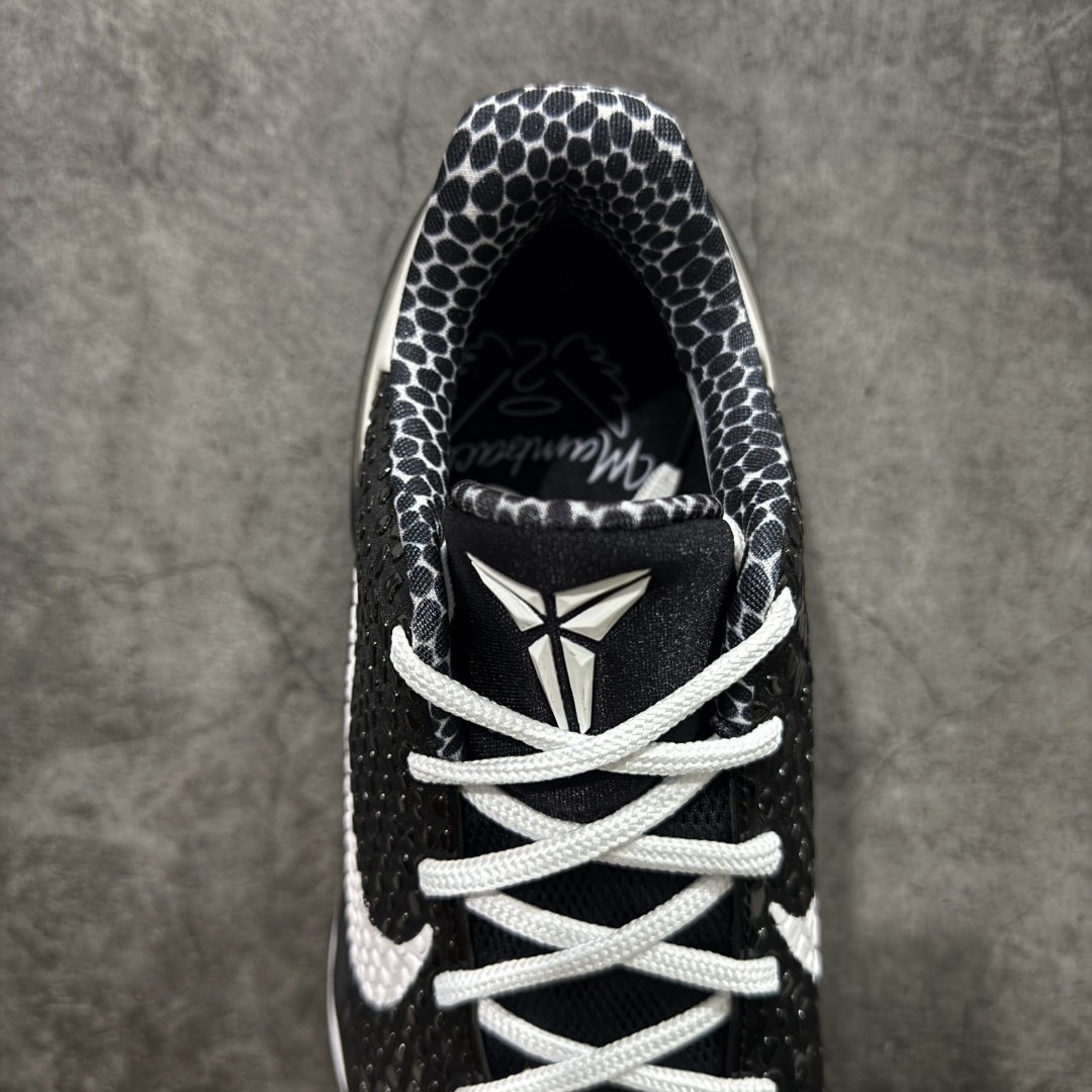 图片[8]-【Star版本】NK Zoom Kobe 6 Protro 科比六代 黑白曼巴 CW2190-002 史上最强复刻 私人团队订单 细节完美对比公司货 前掌超大Zoom Turbo气垫 后掌EVA缓震 真正的原汁原味 还原ZP脚感 全身鞋材卡料色独家定制 唯一正确喷漆工艺Swoosh 正确凹凸蛇鳞工艺 正确鞋面渐变效果 内全置真动飞态线 独立原厂模具 最大尺码达到48.5码 首批不拼图大几率过验 亲测已过 支持各种高强度实战 无需担心 上脚价 补货周期极长 脚宽建议买大半码 科比系列前掌偏窄 不影响二次销售 支持七天无理由退换 尺码：40 40.5 41 42 42.5 43 44 44.5 45 45.5 46 47.5 48.5-选品中心