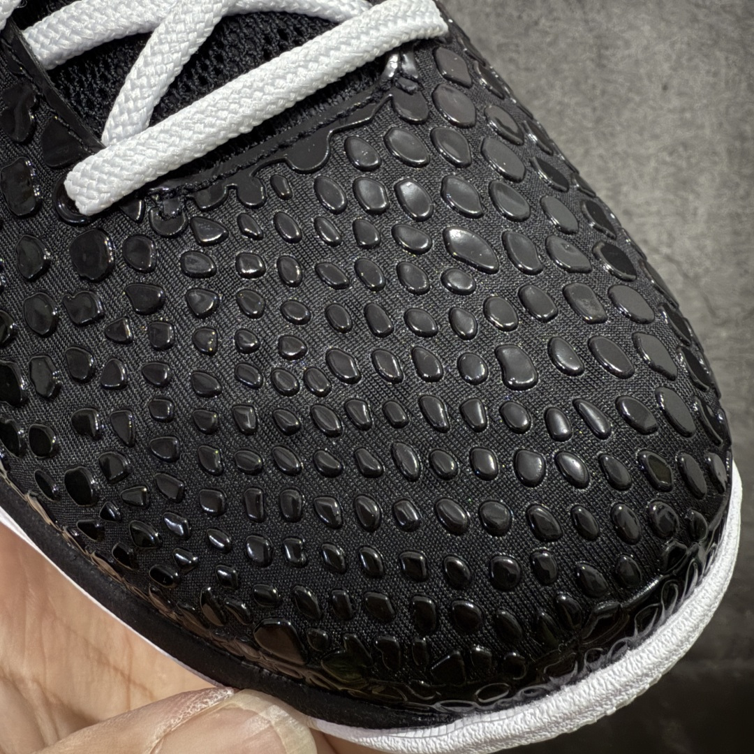 图片[5]-【Star版本】NK Zoom Kobe 6 Protro 科比六代 黑白曼巴 CW2190-002 史上最强复刻 私人团队订单 细节完美对比公司货 前掌超大Zoom Turbo气垫 后掌EVA缓震 真正的原汁原味 还原ZP脚感 全身鞋材卡料色独家定制 唯一正确喷漆工艺Swoosh 正确凹凸蛇鳞工艺 正确鞋面渐变效果 内全置真动飞态线 独立原厂模具 最大尺码达到48.5码 首批不拼图大几率过验 亲测已过 支持各种高强度实战 无需担心 上脚价 补货周期极长 脚宽建议买大半码 科比系列前掌偏窄 不影响二次销售 支持七天无理由退换 尺码：40 40.5 41 42 42.5 43 44 44.5 45 45.5 46 47.5 48.5-选品中心