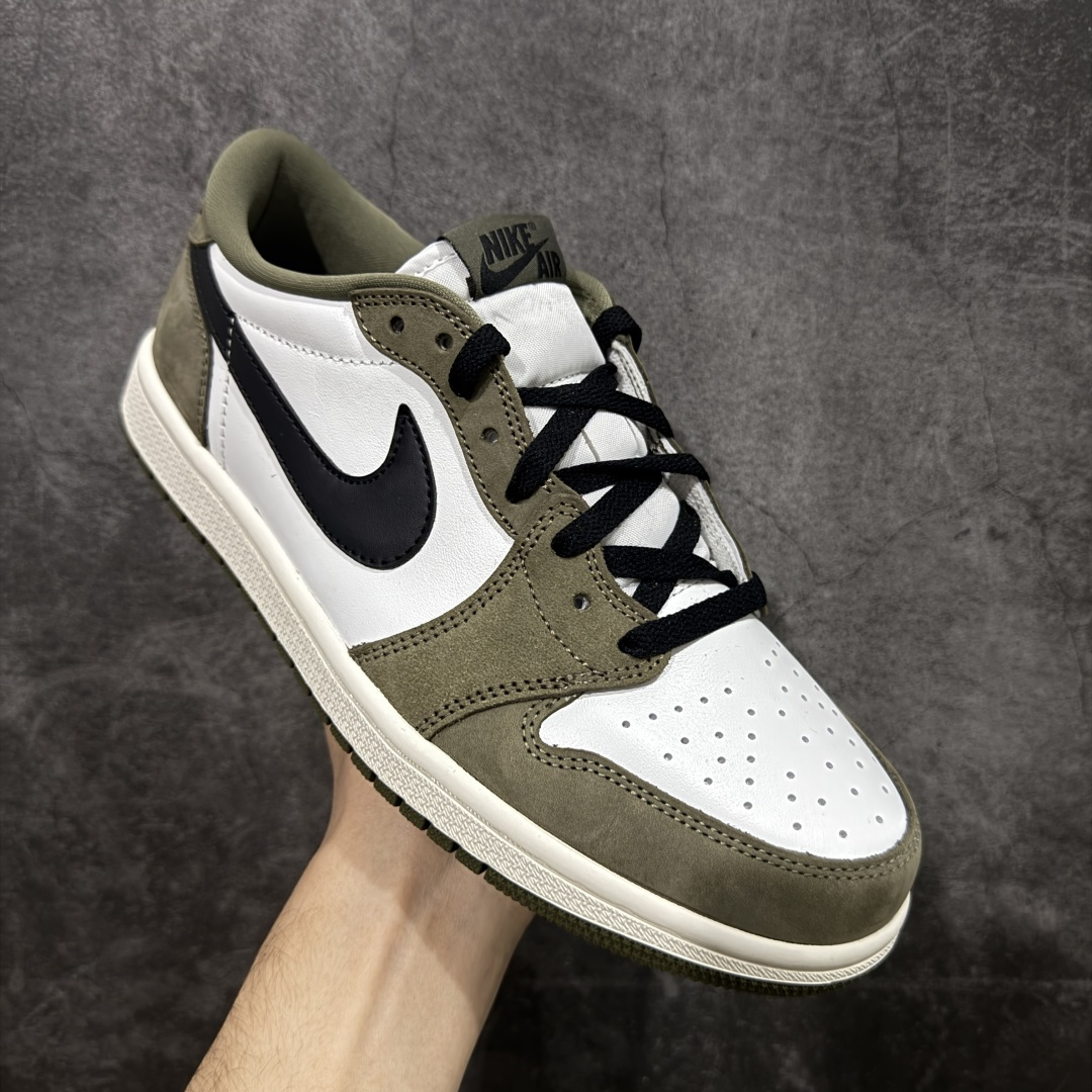 图片[3]-【全头层版本】Air Jordan AJ1 Low OG 低帮绿白黑 HQ6998-200 原材料头层皮料 国内一线头部知名大厂出品 高端外贸零售专供品质 版型细节完美 原鞋原楦头纸板开发 原厂防尘纸 极致一眼正品既视感 尺码：36-47.5-选品中心