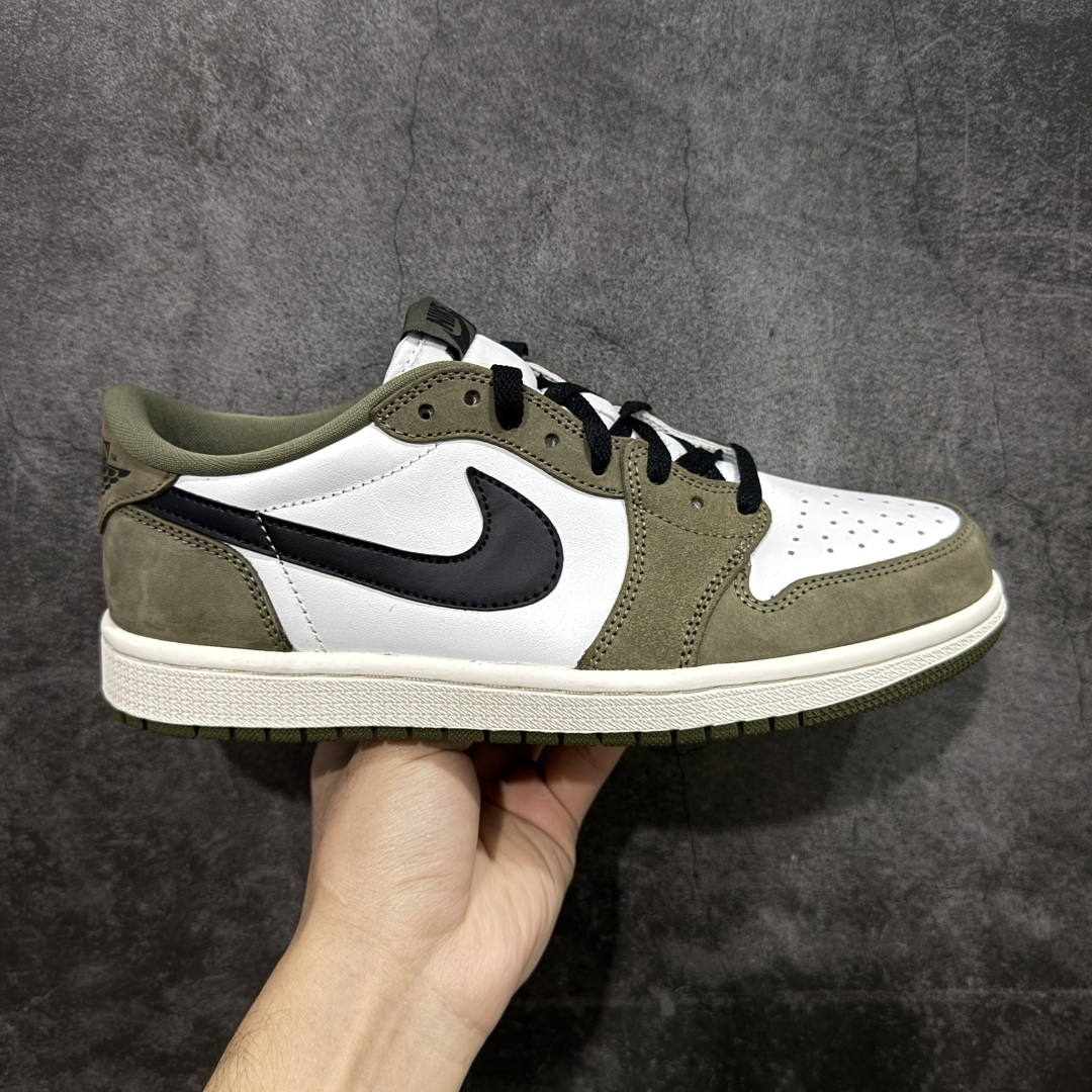 【全头层版本】Air Jordan AJ1 Low OG 低帮绿白黑 HQ6998-200 原材料头层皮料 国内一线头部知名大厂出品 高端外贸零售专供品质 版型细节完美 原鞋原楦头纸板开发 原厂防尘纸 极致一眼正品既视感 尺码:36-47.5-选品中心