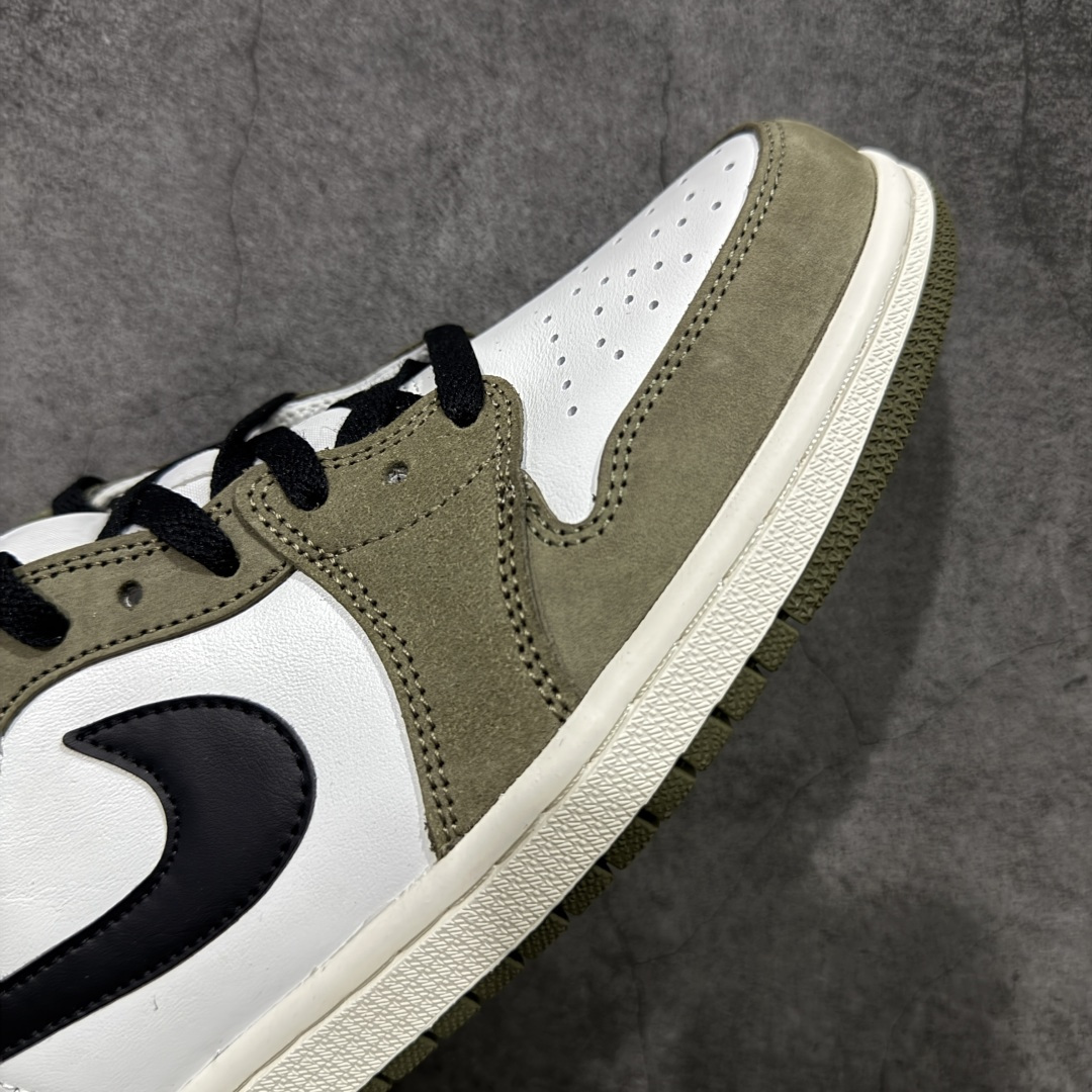 图片[6]-【全头层版本】Air Jordan AJ1 Low OG 低帮绿白黑 HQ6998-200 原材料头层皮料 国内一线头部知名大厂出品 高端外贸零售专供品质 版型细节完美 原鞋原楦头纸板开发 原厂防尘纸 极致一眼正品既视感 尺码：36-47.5-选品中心