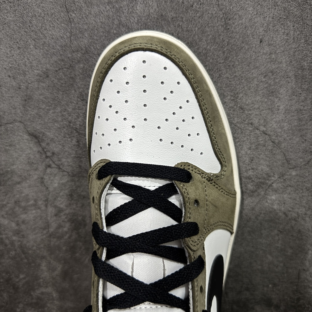 图片[5]-【全头层版本】Air Jordan AJ1 Low OG 低帮绿白黑 HQ6998-200 原材料头层皮料 国内一线头部知名大厂出品 高端外贸零售专供品质 版型细节完美 原鞋原楦头纸板开发 原厂防尘纸 极致一眼正品既视感 尺码：36-47.5-选品中心