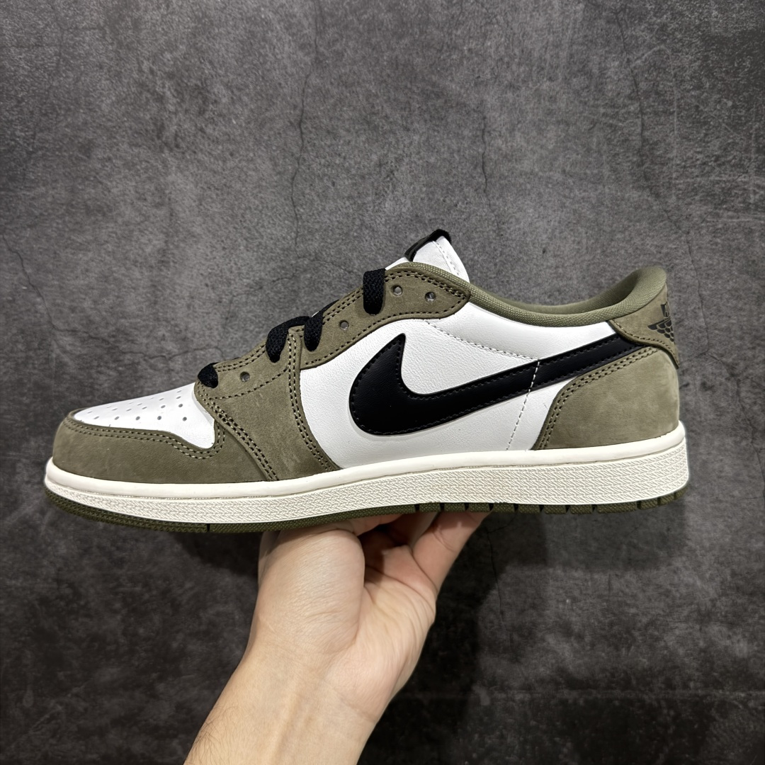 图片[2]-【全头层版本】Air Jordan AJ1 Low OG 低帮绿白黑 HQ6998-200 原材料头层皮料 国内一线头部知名大厂出品 高端外贸零售专供品质 版型细节完美 原鞋原楦头纸板开发 原厂防尘纸 极致一眼正品既视感 尺码：36-47.5-选品中心