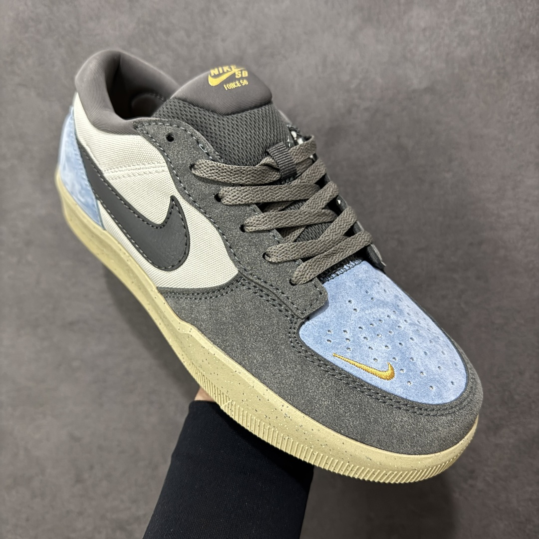 图片[3]-【公司级】NK SB Force 58 复古胶底低帮街头运动滑板鞋是一款将前沿创新带入街头的单品，它具有硫化杯底，具有出色的耐用性和灵活性。使用帆布和绒面革，在饰面上放置通风口，它自始至终都融入了传统篮球风格，重新打造鞋款。 货号：DV5477-102 尺码：36 36.5 37.5 38 38.5 39 40 40.5 41 42 42.5 43 44 45-选品中心