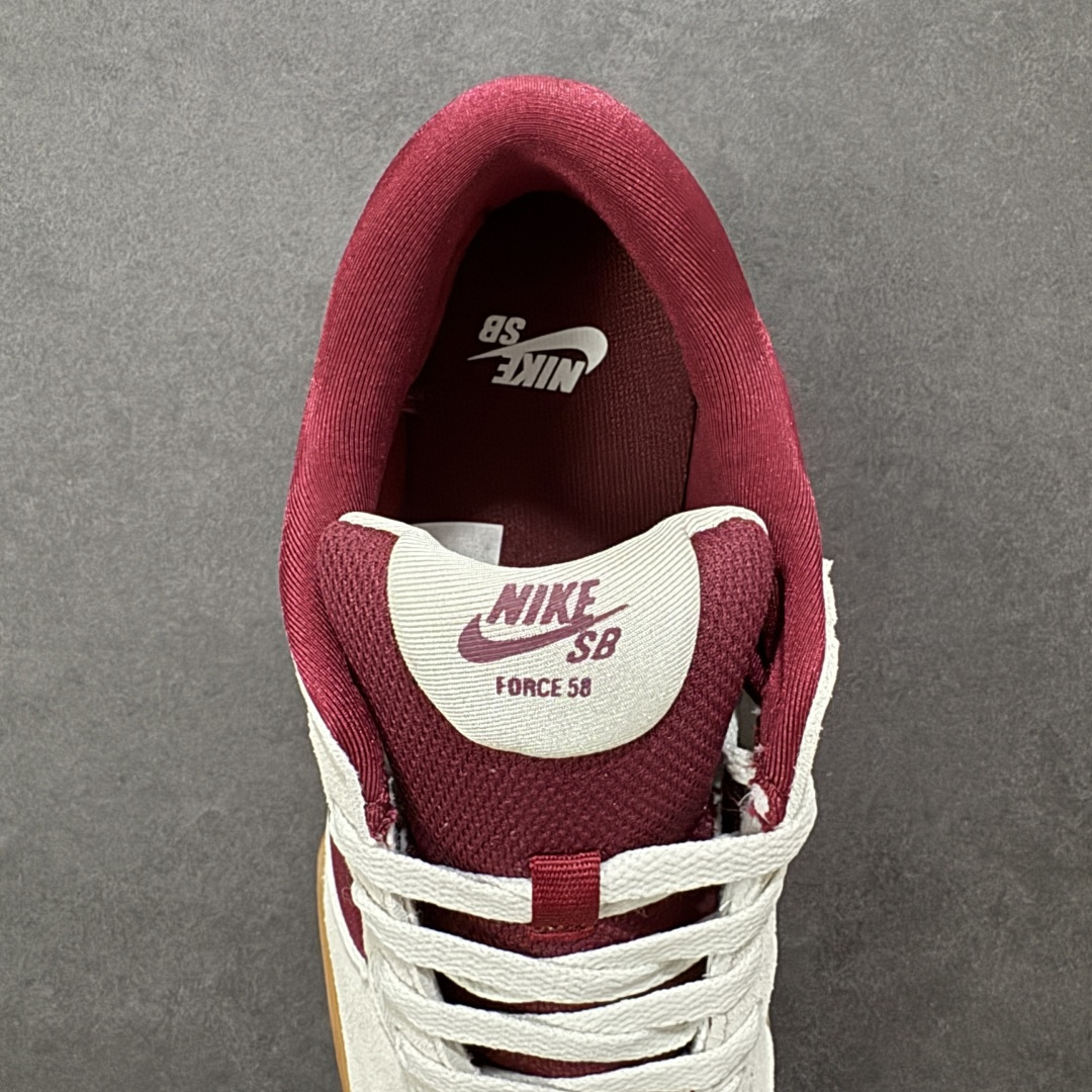 图片[7]-【公司级】NK SB Force 58 复古胶底低帮街头运动滑板鞋是一款将前沿创新带入街头的单品，它具有硫化杯底，具有出色的耐用性和灵活性。使用帆布和绒面革，在饰面上放置通风口，它自始至终都融入了传统篮球风格，重新打造鞋款。 货号：DV5477-601 尺码：36 36.5 37.5 38 38.5 39 40 40.5 41 42 42.5 43 44 45-选品中心