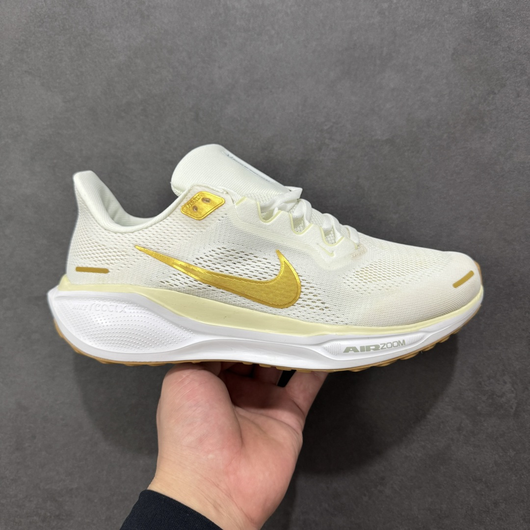 【GQ福利】奥莱ZP单 专柜货品 Nike Pegasus 41 代飞马专业跑鞋 5000双极限清仓 售后无忧 NK Air Zoom Pegasus 41登月 飞马跑鞋 鞋面采用外层由韧性纱线+内层网眼布的设计,在确保稳定性和耐久性的同时,也保证了贴合舒适及透气性能 此外,鞋带孔也从飞线变为全新板带设计,提供更加舒适的锁定贴合 中底方面为 全掌react泡棉+内嵌前后掌双Zoom Air气垫的配置组合,经典的华夫格大底则能确保抓地 尺码:36-45 货号:FD2723-005 编码:QGA180190-选品中心