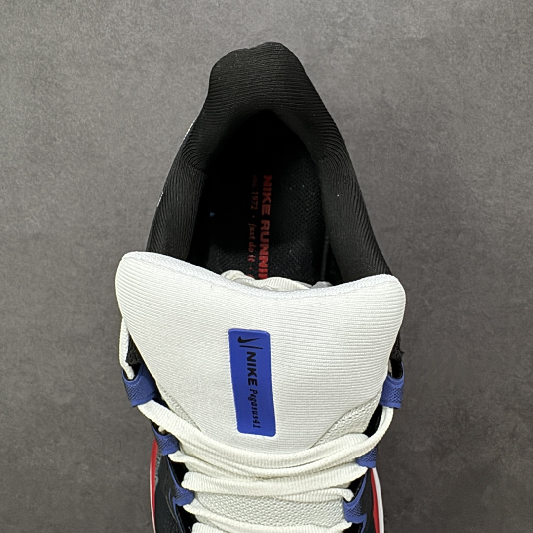 图片[7]-【GQ福利】奥莱ZP单 专柜货品 Nike Pegasus 41 代飞马专业跑鞋 5000双极限清仓 售后无忧 NK Air Zoom Pegasus 41登月 飞马跑鞋 鞋面采用外层由韧性纱线+内层网眼布的设计，在确保稳定性和耐久性的同时，也保证了贴合舒适及透气性能 此外，鞋带孔也从飞线变为全新板带设计，提供更加舒适的锁定贴合 中底方面为 全掌react泡棉+内嵌前后掌双Zoom Air气垫的配置组合，经典的华夫格大底则能确保抓地 尺码：36-45 货号：FD2722-009 编码：QGA180190-选品中心