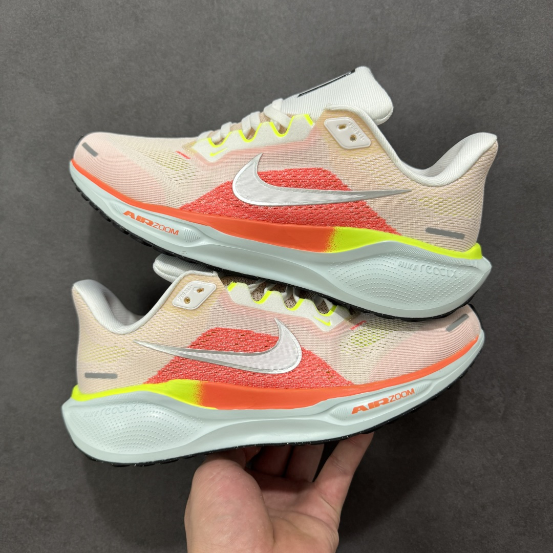 图片[6]-【GQ福利】奥莱ZP单 专柜货品 Nike Pegasus 41 代飞马专业跑鞋 5000双极限清仓 售后无忧 NK Air Zoom Pegasus 41登月 飞马跑鞋 鞋面采用外层由韧性纱线+内层网眼布的设计，在确保稳定性和耐久性的同时，也保证了贴合舒适及透气性能 此外，鞋带孔也从飞线变为全新板带设计，提供更加舒适的锁定贴合 中底方面为 全掌react泡棉+内嵌前后掌双Zoom Air气垫的配置组合，经典的华夫格大底则能确保抓地 尺码：36-45 编码：QGA180190-选品中心