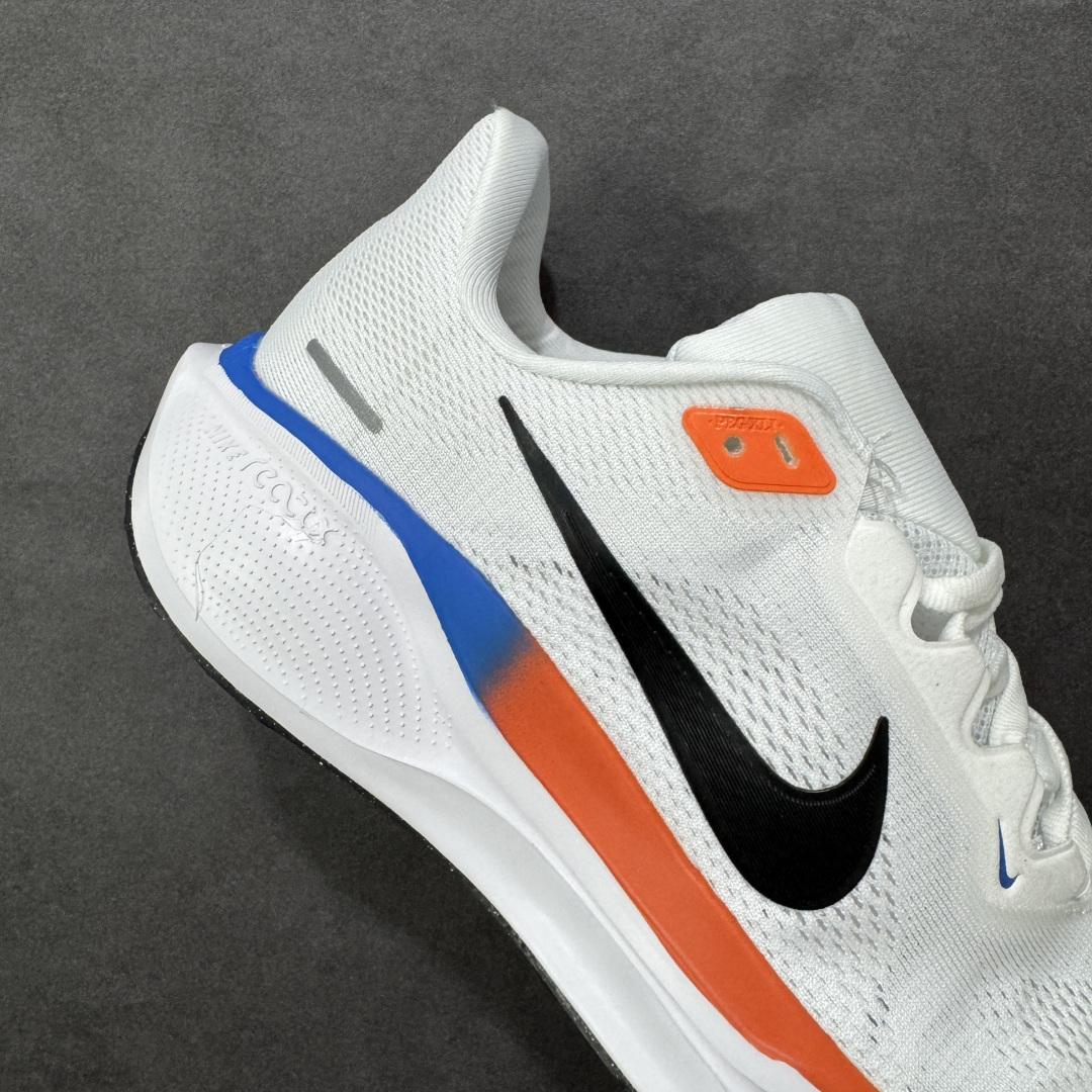 图片[6]-【GQ福利】奥莱ZP单 专柜货品 Nike Pegasus 41 代飞马专业跑鞋 5000双极限清仓 售后无忧 NK Air Zoom Pegasus 41登月 飞马跑鞋 鞋面采用外层由韧性纱线+内层网眼布的设计，在确保稳定性和耐久性的同时，也保证了贴合舒适及透气性能 此外，鞋带孔也从飞线变为全新板带设计，提供更加舒适的锁定贴合 中底方面为 全掌react泡棉+内嵌前后掌双Zoom Air气垫的配置组合，经典的华夫格大底则能确保抓地 尺码：36-45 货号：FD2722-006 编码：QGA180190-选品中心