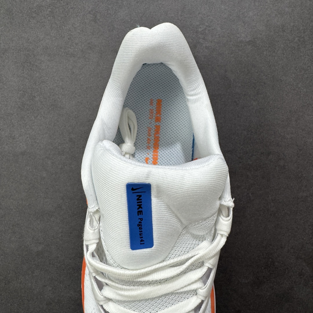 图片[7]-【GQ福利】奥莱ZP单 专柜货品 Nike Pegasus 41 代飞马专业跑鞋 5000双极限清仓 售后无忧 NK Air Zoom Pegasus 41登月 飞马跑鞋 鞋面采用外层由韧性纱线+内层网眼布的设计，在确保稳定性和耐久性的同时，也保证了贴合舒适及透气性能 此外，鞋带孔也从飞线变为全新板带设计，提供更加舒适的锁定贴合 中底方面为 全掌react泡棉+内嵌前后掌双Zoom Air气垫的配置组合，经典的华夫格大底则能确保抓地 尺码：36-45 货号：FD2722-006 编码：QGA180190-选品中心