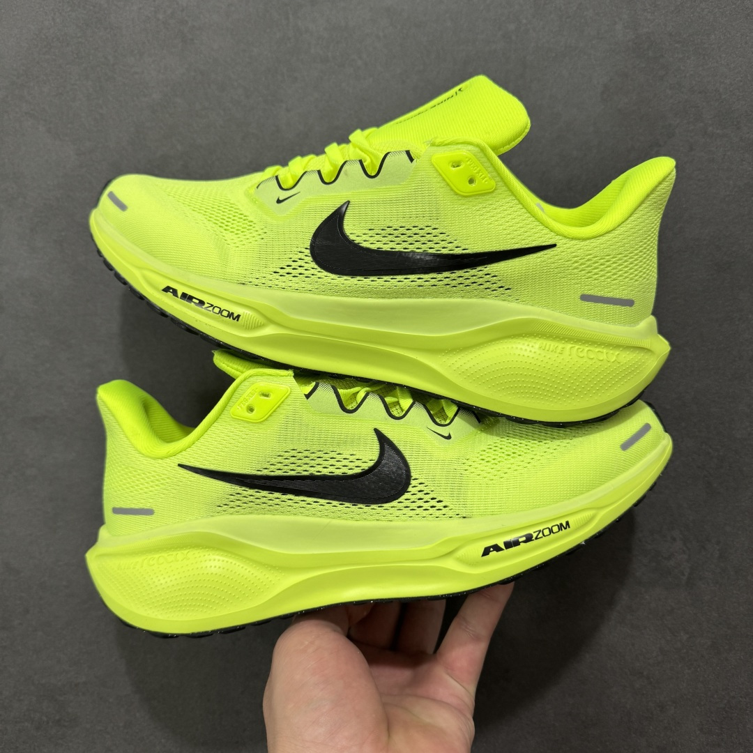 图片[2]-【GQ福利】奥莱ZP单 专柜货品 Nike Pegasus 41 代飞马专业跑鞋 5000双极限清仓 售后无忧 NK Air Zoom Pegasus 41登月 飞马跑鞋 鞋面采用外层由韧性纱线+内层网眼布的设计，在确保稳定性和耐久性的同时，也保证了贴合舒适及透气性能 此外，鞋带孔也从飞线变为全新板带设计，提供更加舒适的锁定贴合 中底方面为 全掌react泡棉+内嵌前后掌双Zoom Air气垫的配置组合，经典的华夫格大底则能确保抓地 尺码：36-45 编码：QGA180190-选品中心