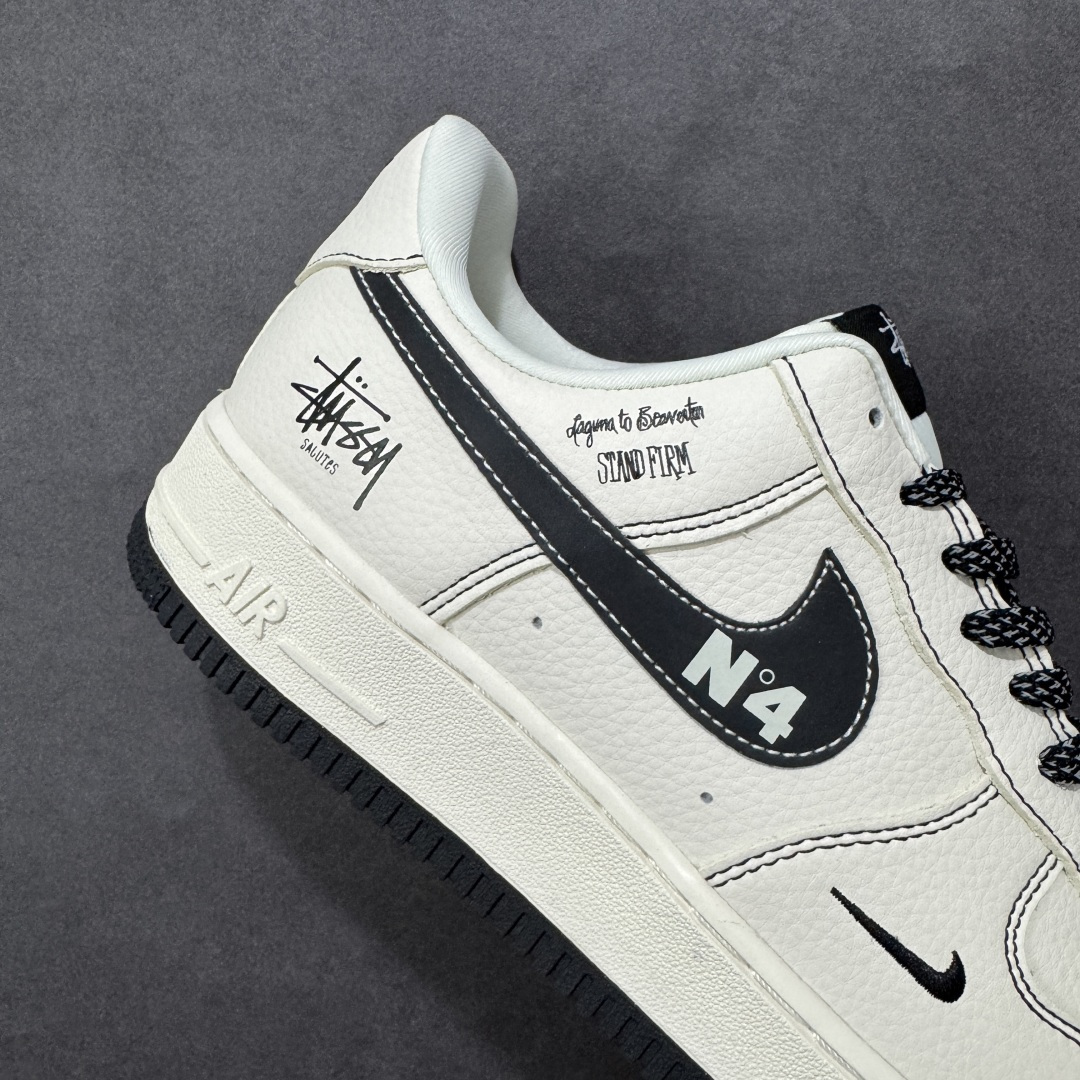 图片[6]-【定制版】NIke Air Force 1 \’07 Low “斯图西联名–经典白黑” 空军一号低帮 运动鞋 休闲鞋 折边针车 工艺难度大 原楦头原纸板 高端定制鞋盒 原厂鞋底 超高清洁度 细节完美 货号：DD1982-329 尺码：36 36.5 37.5 38 38.5 39 40 40.5 41 42 42.5 43 44 44.5 45-选品中心