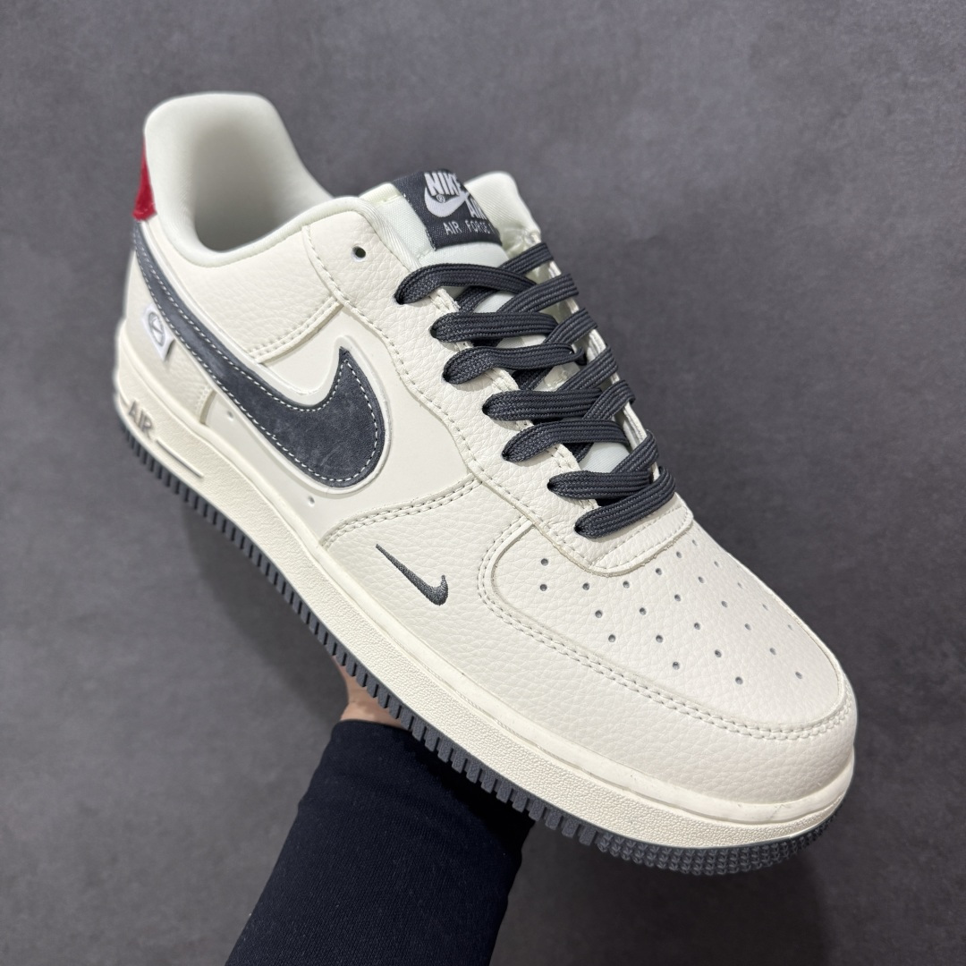 图片[3]-【定制版】Nike Air Force 1\’07 Low 米灰红猪八革 空军一号低帮休闲板鞋  #原楦头原纸板 原装鞋盒 定制五金配件 内置全掌气垫 原厂鞋底 货号：DD1982-325  尺码：36 36.5 37.5 38 38.5 39 40 40.5 41 42 42.5 43 44 44.5 45-选品中心