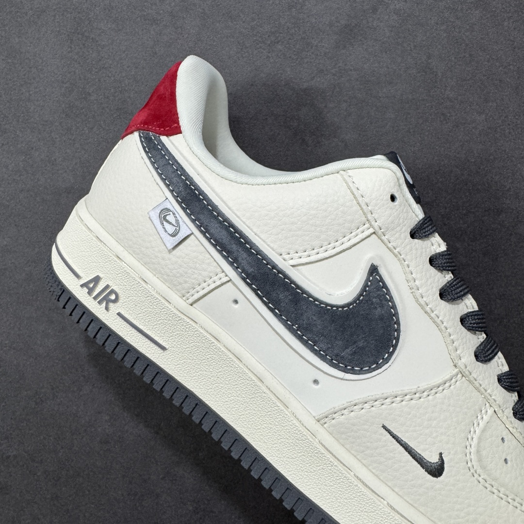图片[6]-【定制版】Nike Air Force 1\’07 Low 米灰红猪八革 空军一号低帮休闲板鞋  #原楦头原纸板 原装鞋盒 定制五金配件 内置全掌气垫 原厂鞋底 货号：DD1982-325  尺码：36 36.5 37.5 38 38.5 39 40 40.5 41 42 42.5 43 44 44.5 45-选品中心