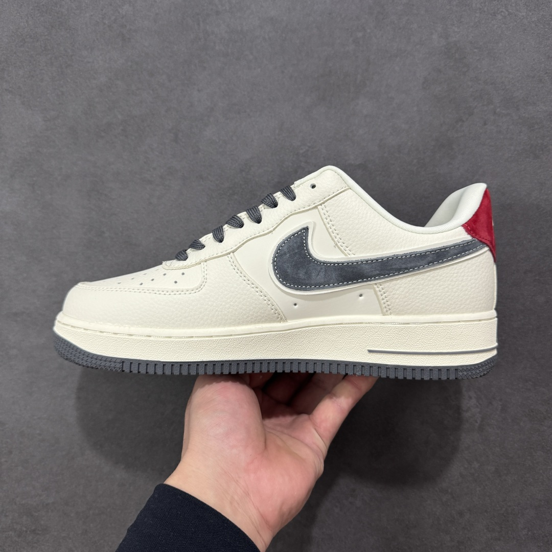 图片[2]-【定制版】Nike Air Force 1\’07 Low 米灰红猪八革 空军一号低帮休闲板鞋  #原楦头原纸板 原装鞋盒 定制五金配件 内置全掌气垫 原厂鞋底 货号：DD1982-325  尺码：36 36.5 37.5 38 38.5 39 40 40.5 41 42 42.5 43 44 44.5 45-选品中心