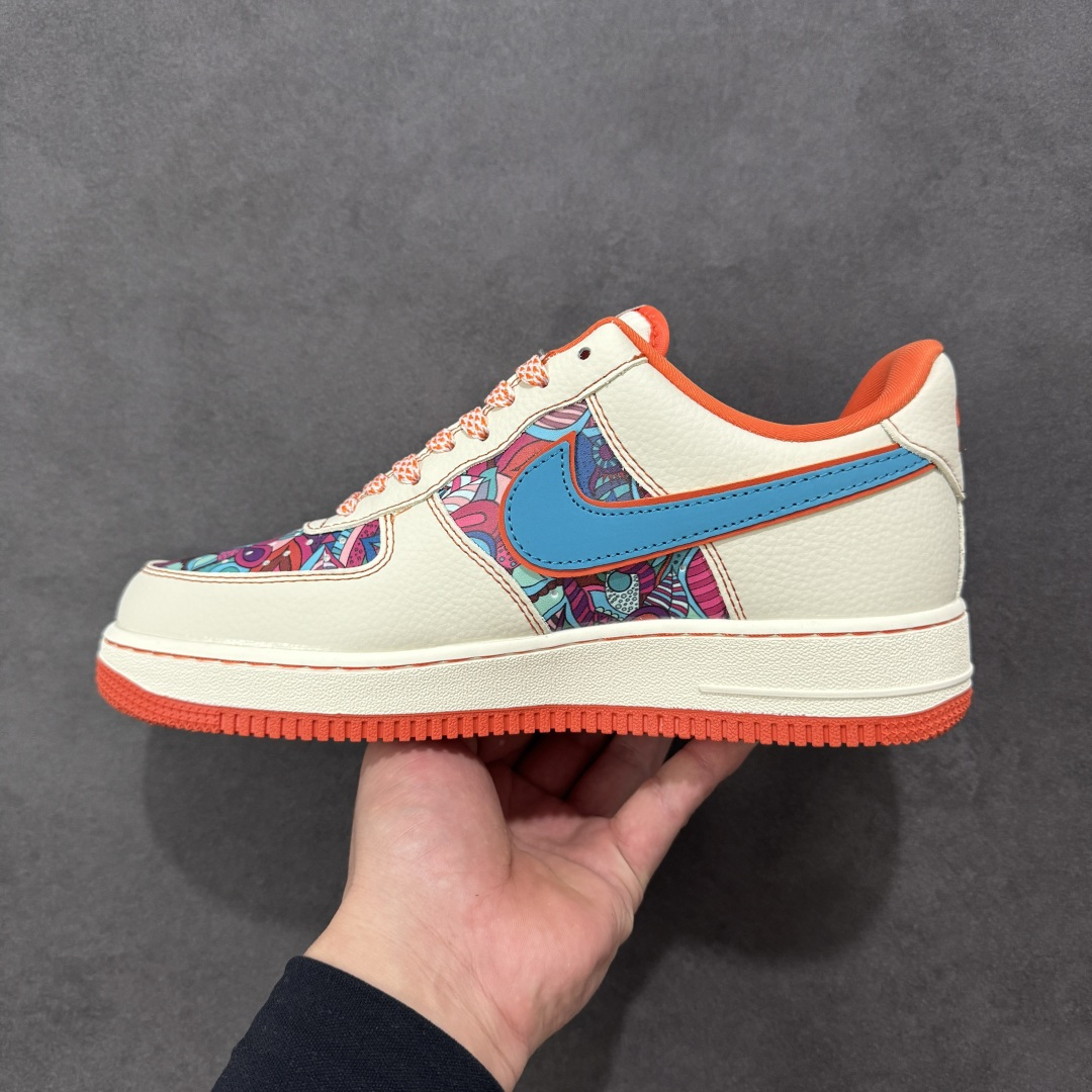 图片[2]-【定制版】NIke Air Force 1 \’07 Low “花橙鬼脸”空军一号 低帮 运动鞋 休闲鞋 折边针车 工艺难度大 原楦头原纸板 原装鞋盒 定制五金配件 内置全掌气垫 原厂鞋底 货号：XL1979-125 尺码：36 36.5 37.5 38 38.5 39 40 40.5 41 42 42.5 43 44 44.5 45 编码：HXSA310320-选品中心