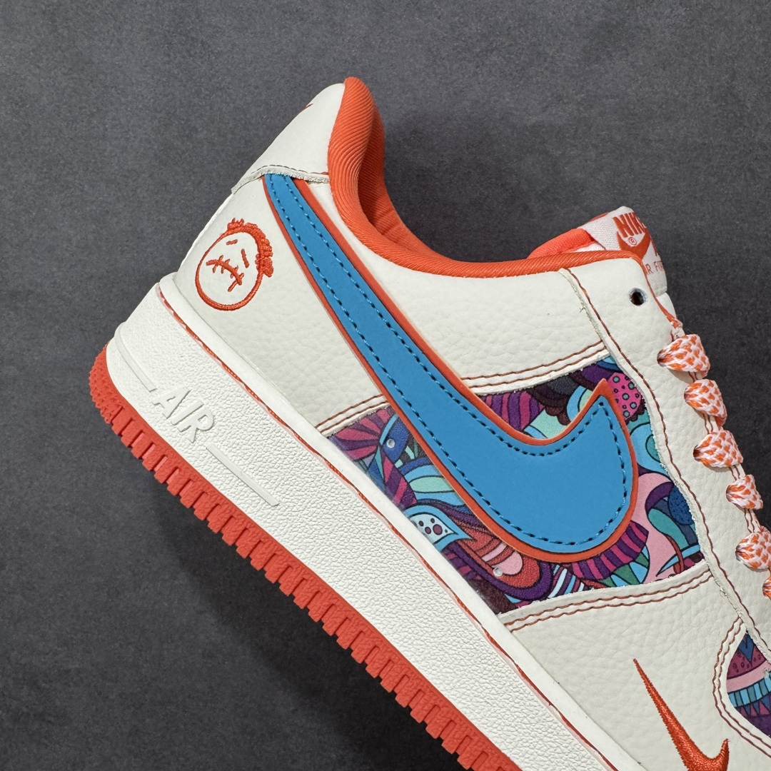 图片[6]-【定制版】NIke Air Force 1 \’07 Low “花橙鬼脸”空军一号 低帮 运动鞋 休闲鞋 折边针车 工艺难度大 原楦头原纸板 原装鞋盒 定制五金配件 内置全掌气垫 原厂鞋底 货号：XL1979-125 尺码：36 36.5 37.5 38 38.5 39 40 40.5 41 42 42.5 43 44 44.5 45 编码：HXSA310320-选品中心