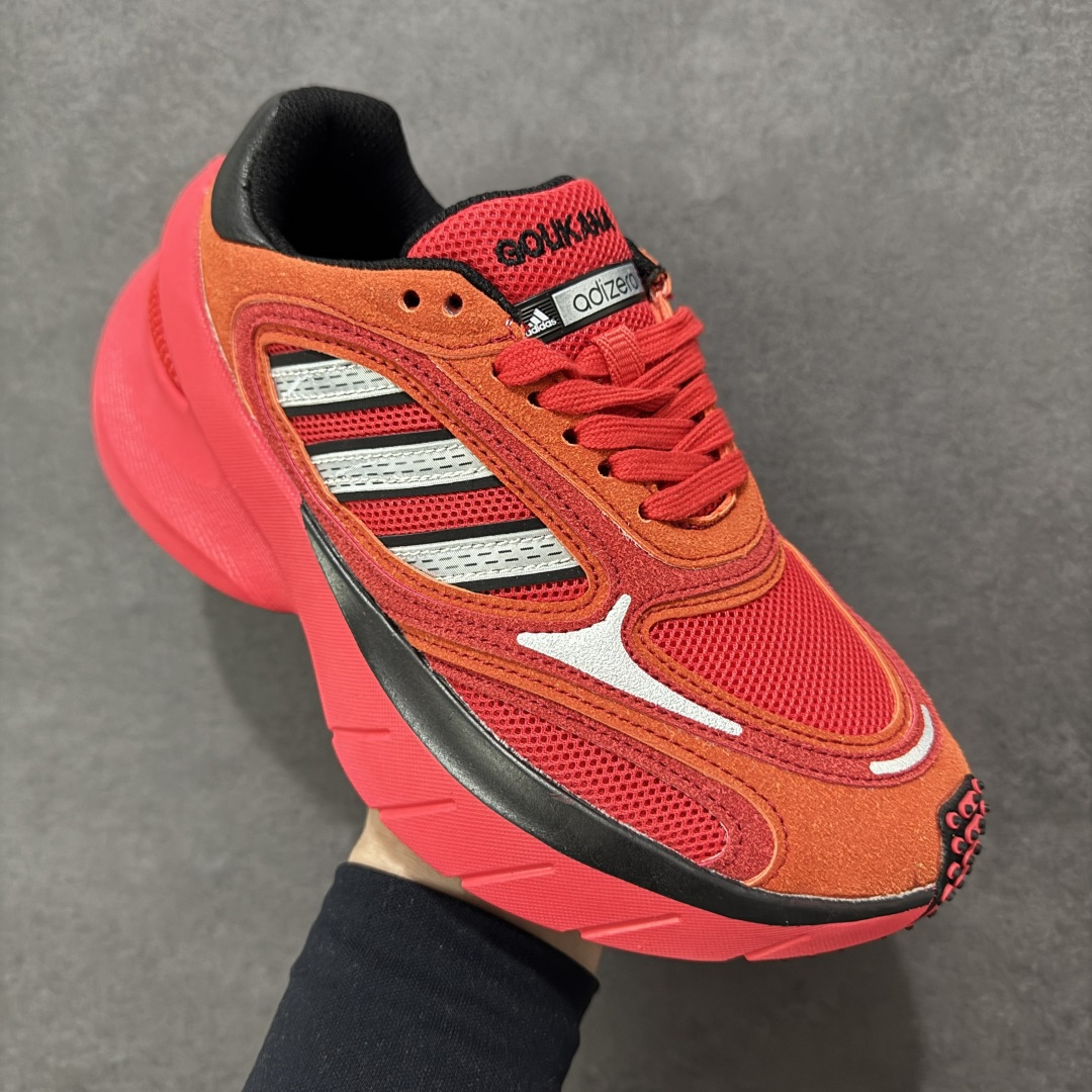 图片[3]-【公司级】Adidas Adizero Goukana 阿迪达斯 新款厚底低帮百搭休闲鞋 Adidas 再度以过往经典跑鞋为灵感，带来眼前这款复古与前卫共存的全新鞋款 adidas adiZero Goukana。Goukana 在日语中意味华丽，整体设计源于 2008 年的经典竞速跑鞋 adiZero Adios Neftenga。细节延续着 adizero 家族式的基因元素，鲜明色调诠释的同时，也注入当下厚底跑鞋的轮廓造型以及 Lightstrike 缓震的加持！ 货号：JP7178 尺码：36-45没半码-选品中心