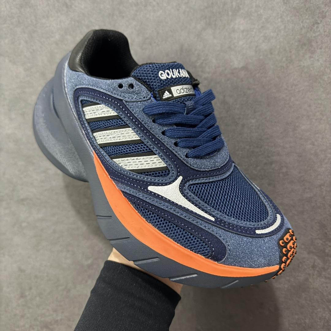 图片[3]-【公司级】Adidas Adizero Goukana 阿迪达斯 新款厚底低帮百搭休闲鞋 Adidas 再度以过往经典跑鞋为灵感，带来眼前这款复古与前卫共存的全新鞋款 adidas adiZero Goukana。Goukana 在日语中意味华丽，整体设计源于 2008 年的经典竞速跑鞋 adiZero Adios Neftenga。细节延续着 adizero 家族式的基因元素，鲜明色调诠释的同时，也注入当下厚底跑鞋的轮廓造型以及 Lightstrike 缓震的加持！ 货号：JP7179 尺码：36-45没半码-选品中心