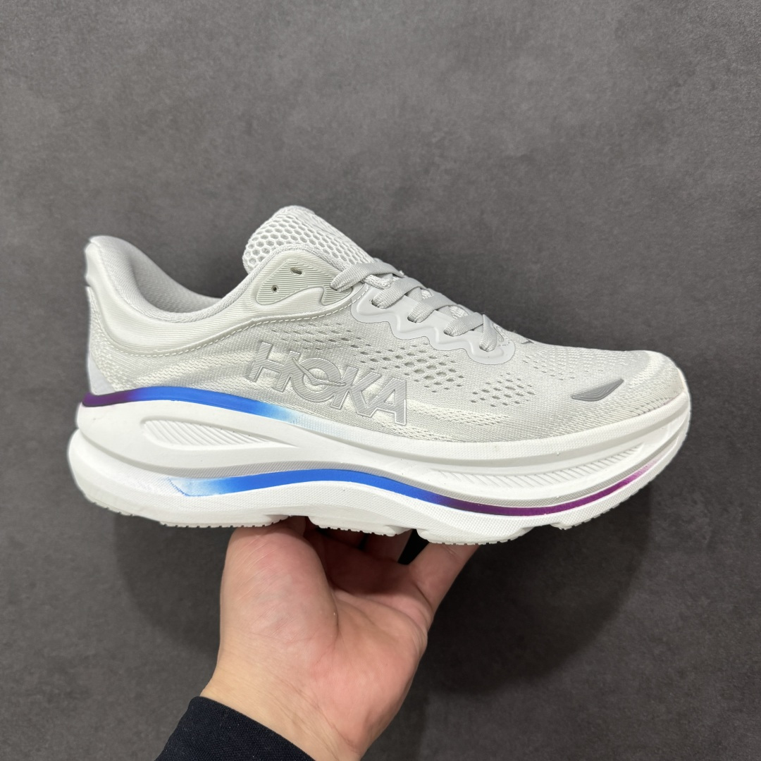 【公司级】HOKA ONE ONE Bondi 9 复古舒适防滑耐磨 低帮 山地户外跑步鞋 货号:1162012/CYWH 尺码:36 36.5 37.5 38 38.5 39 40 40.5 41 42 42.5 43 44 45 46 编码:FSB220230-选品中心